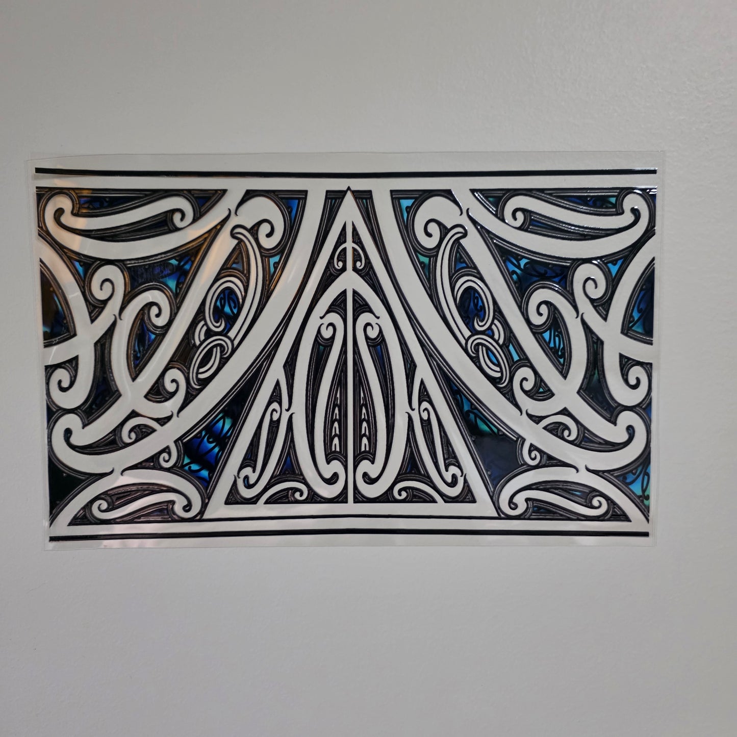 XL UV DTF DECAL MAORI DESIGN 28CMX17CM for touch lamps #315