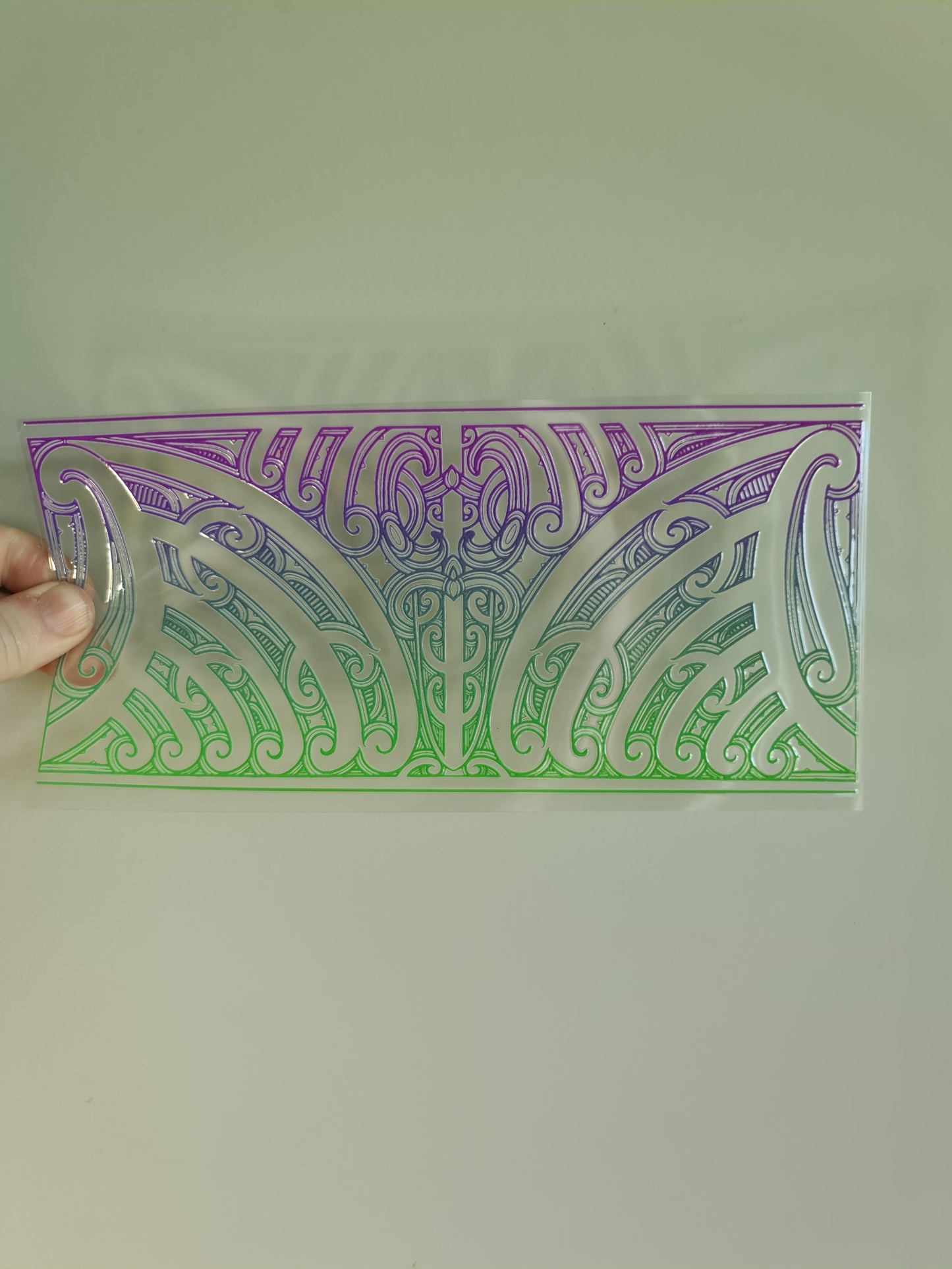 UV dtf transfer Maori design 23cmx11cm 16oz wrap #1409