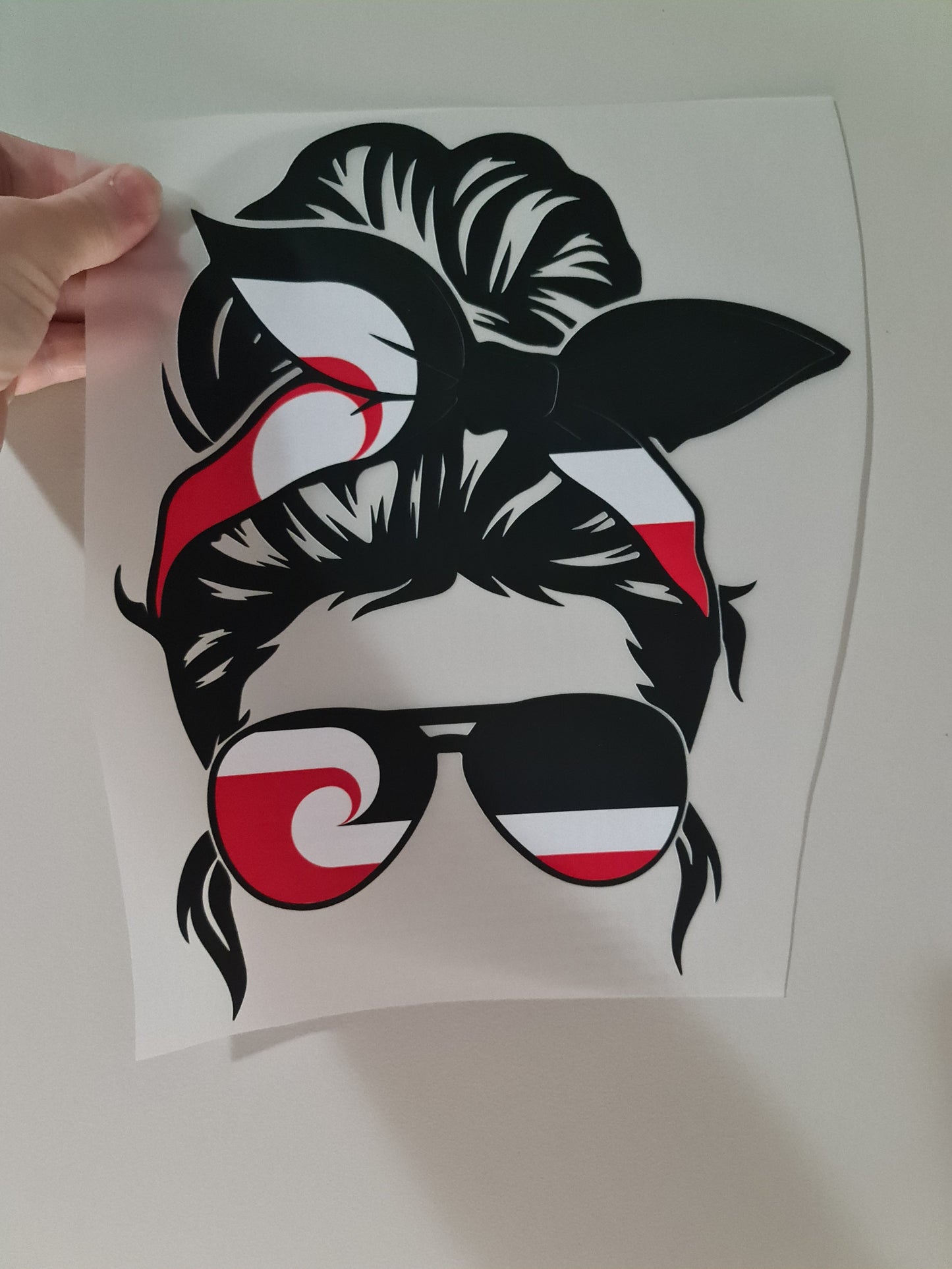 Sublimation custom Maori design Iron on 30cm