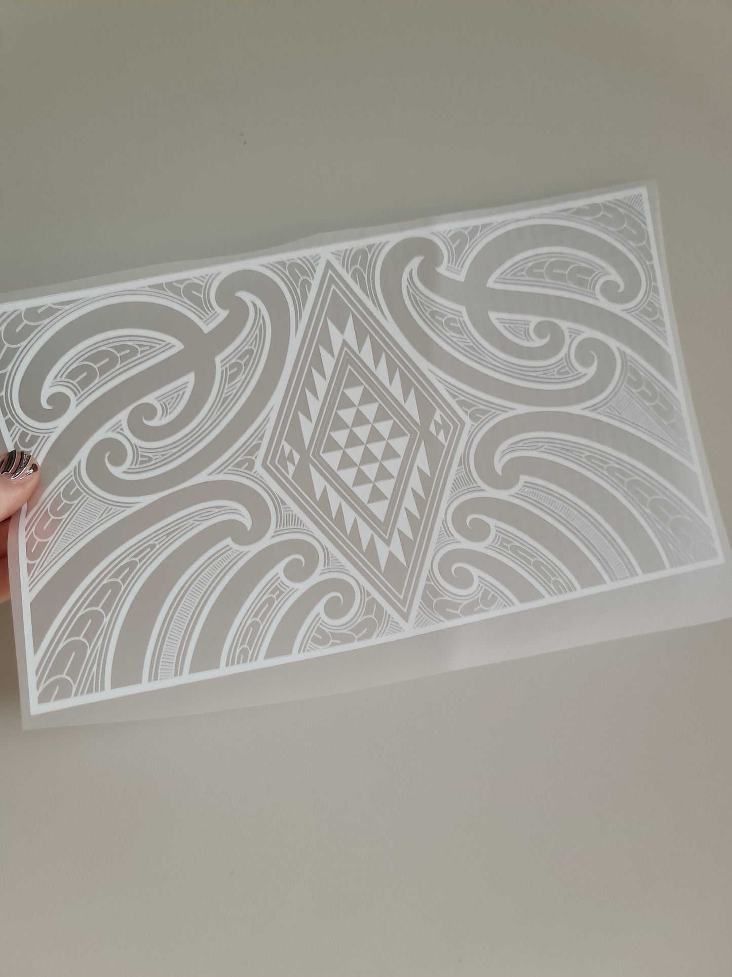 Sublimation custom Maori design Iron on 30cm