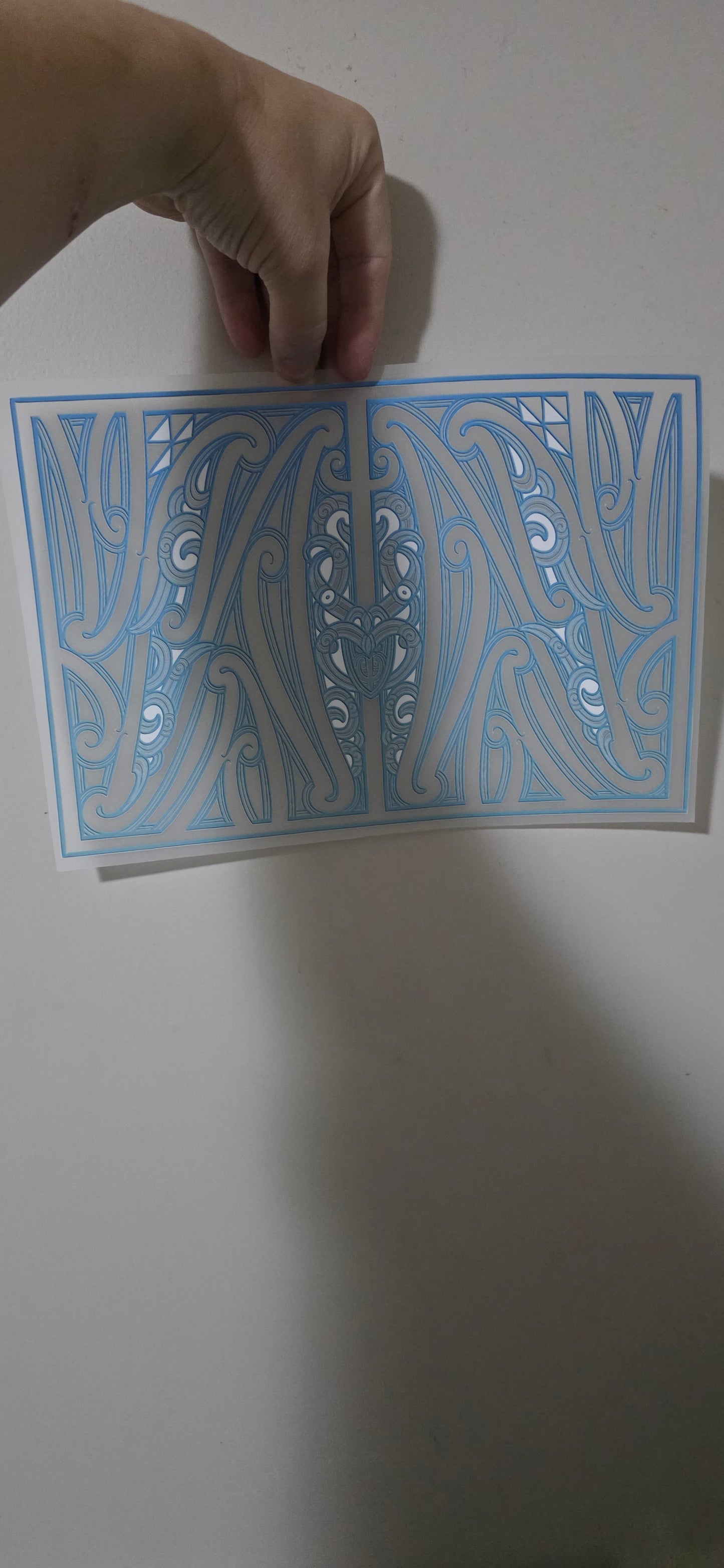 Maori design Iron on DTF 28cm for clothing