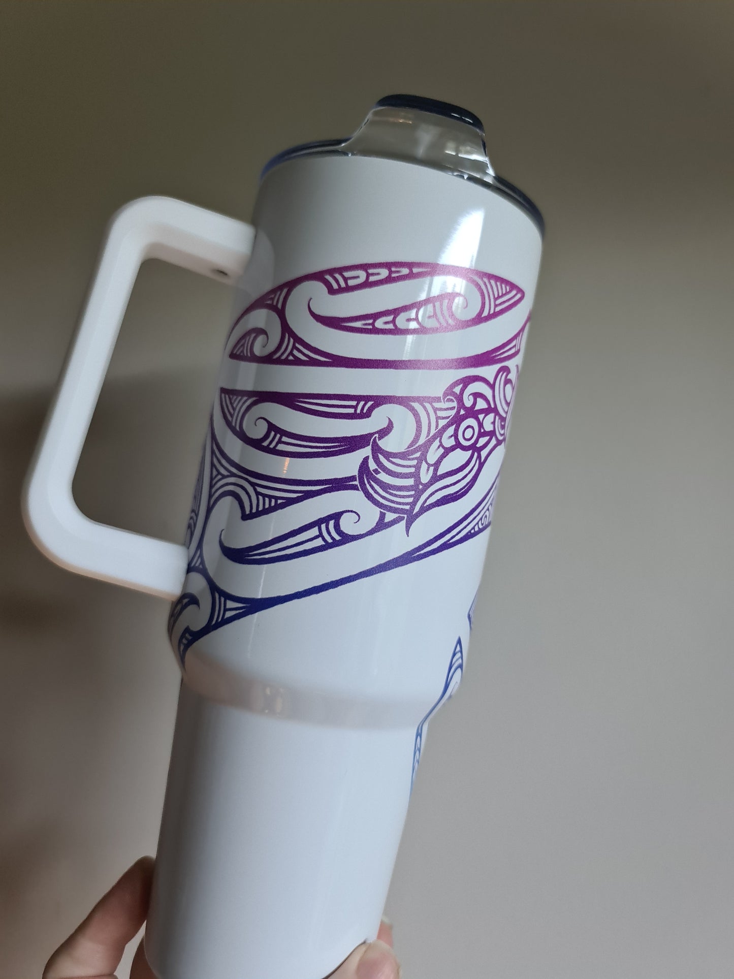 40oz Custom Maori design Tumbler
