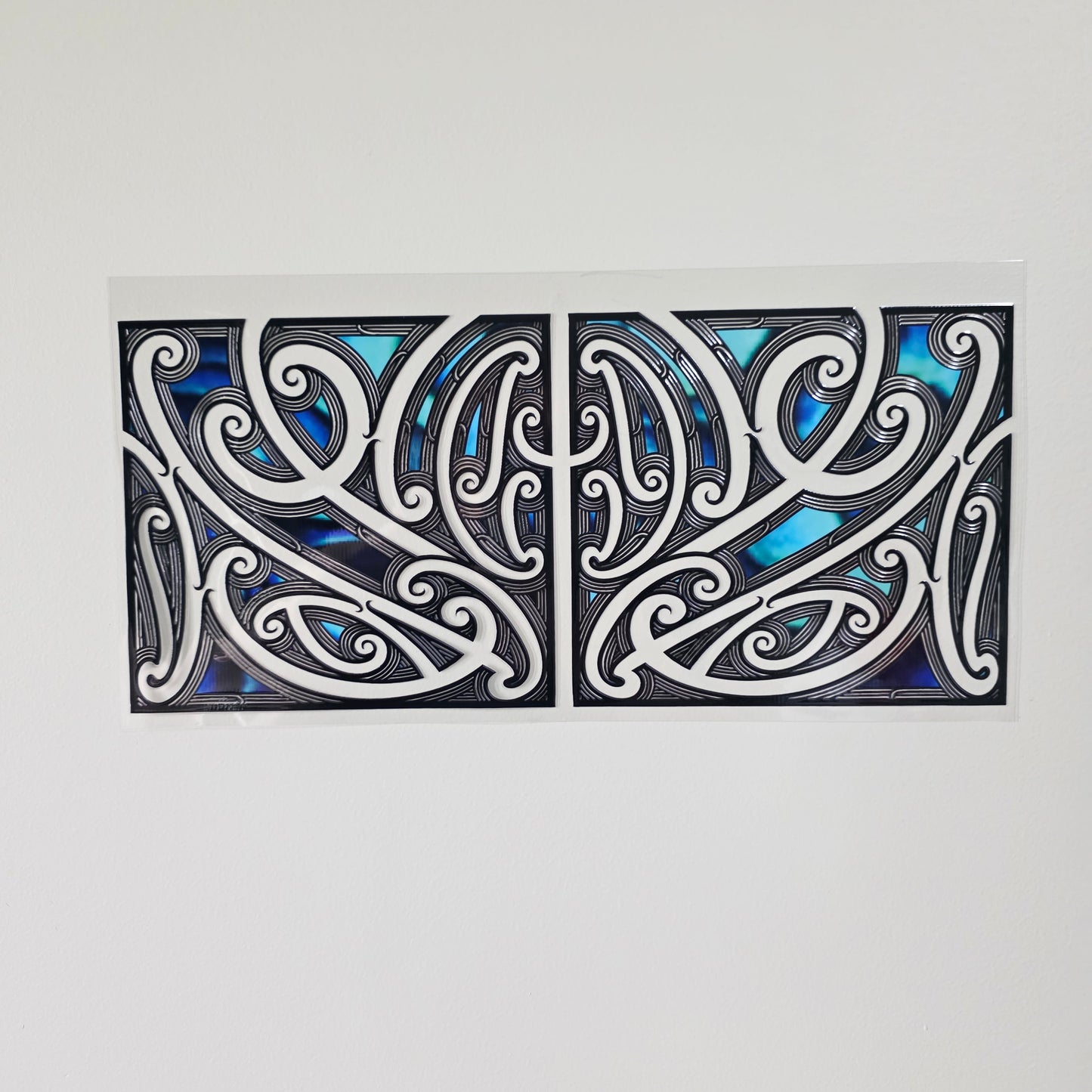 XL UV DTF DECAL MAORI DESIGN 38CMX17CM for touch lamps #08
