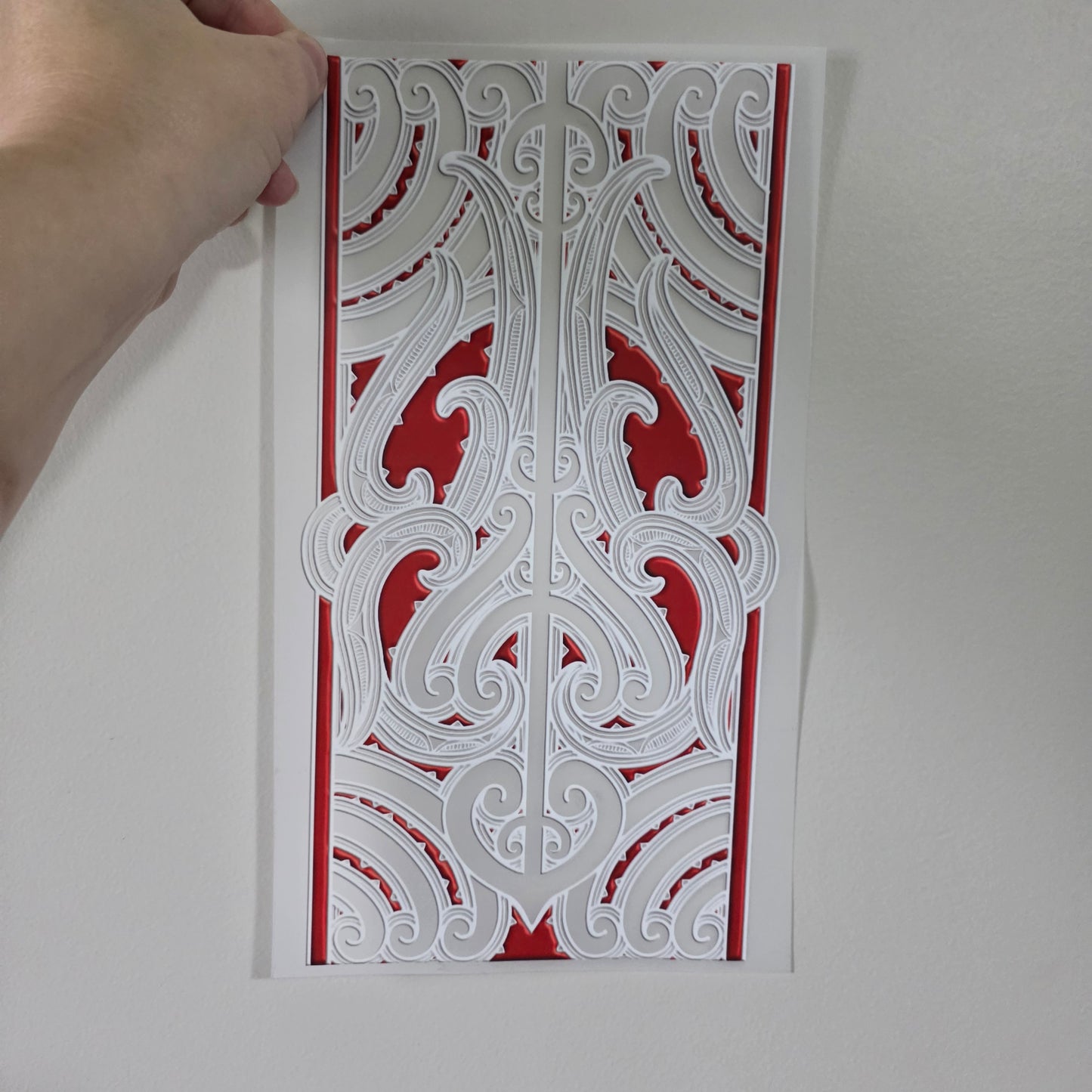 Maori design Iron on DTF 30cm x 16cm