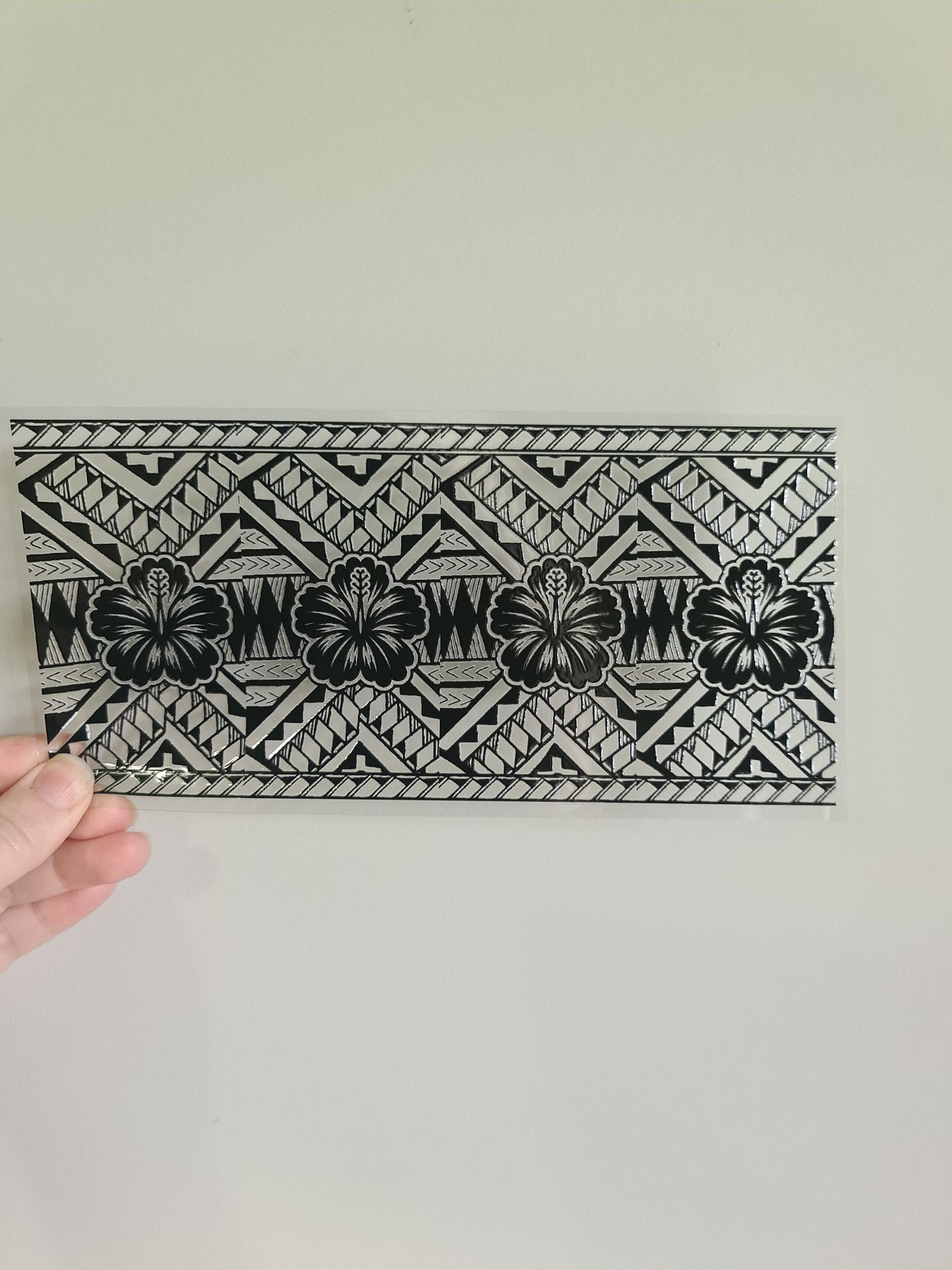 UV dtf transfer Maori design 23cmx11cm 16oz wrap #1201