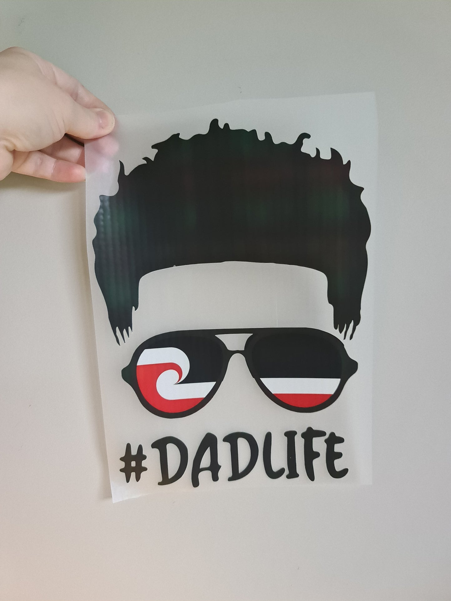 Sublimation custom Maori design Iron on HTV 30cm #dadlife - 02