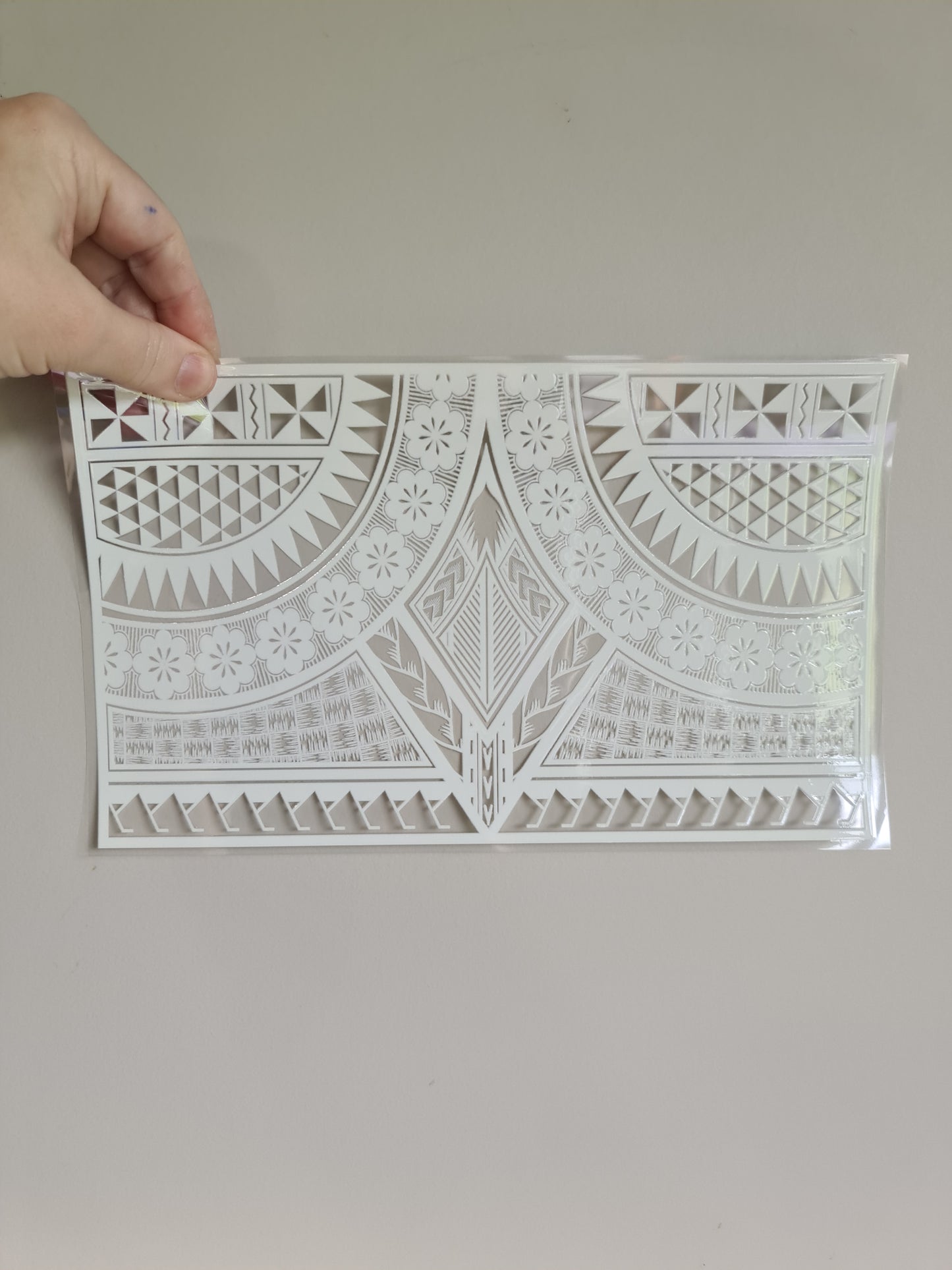 XL UV DTF DECAL MAORI DESIGN 28CMX17CM for touch lamps #118