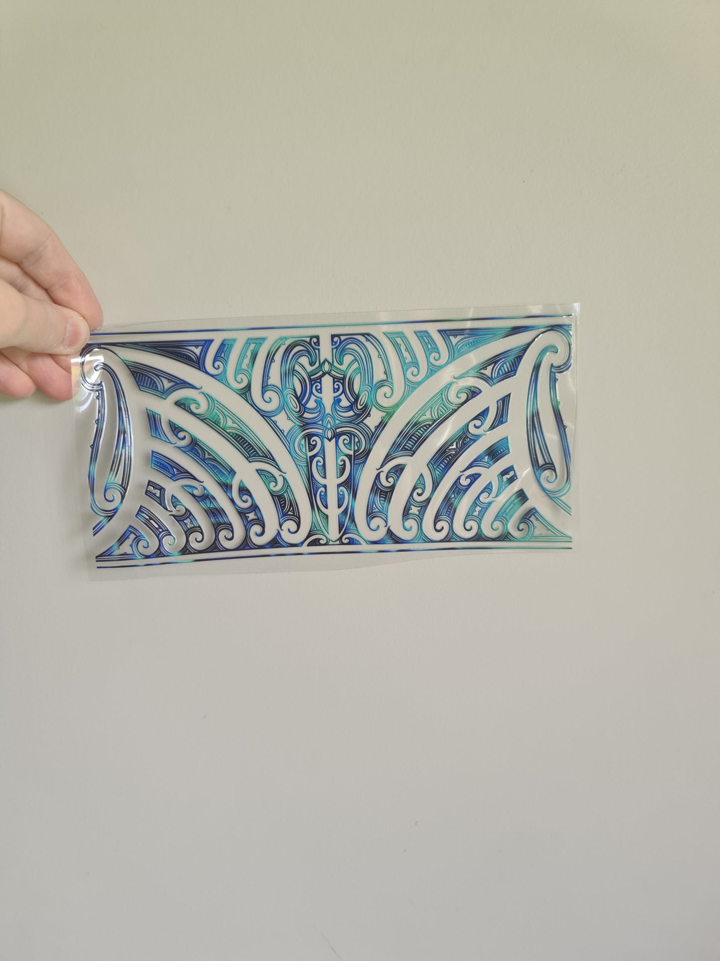 UV dtf transfer Maori design 23cmx11cm 16oz wrap #1504
