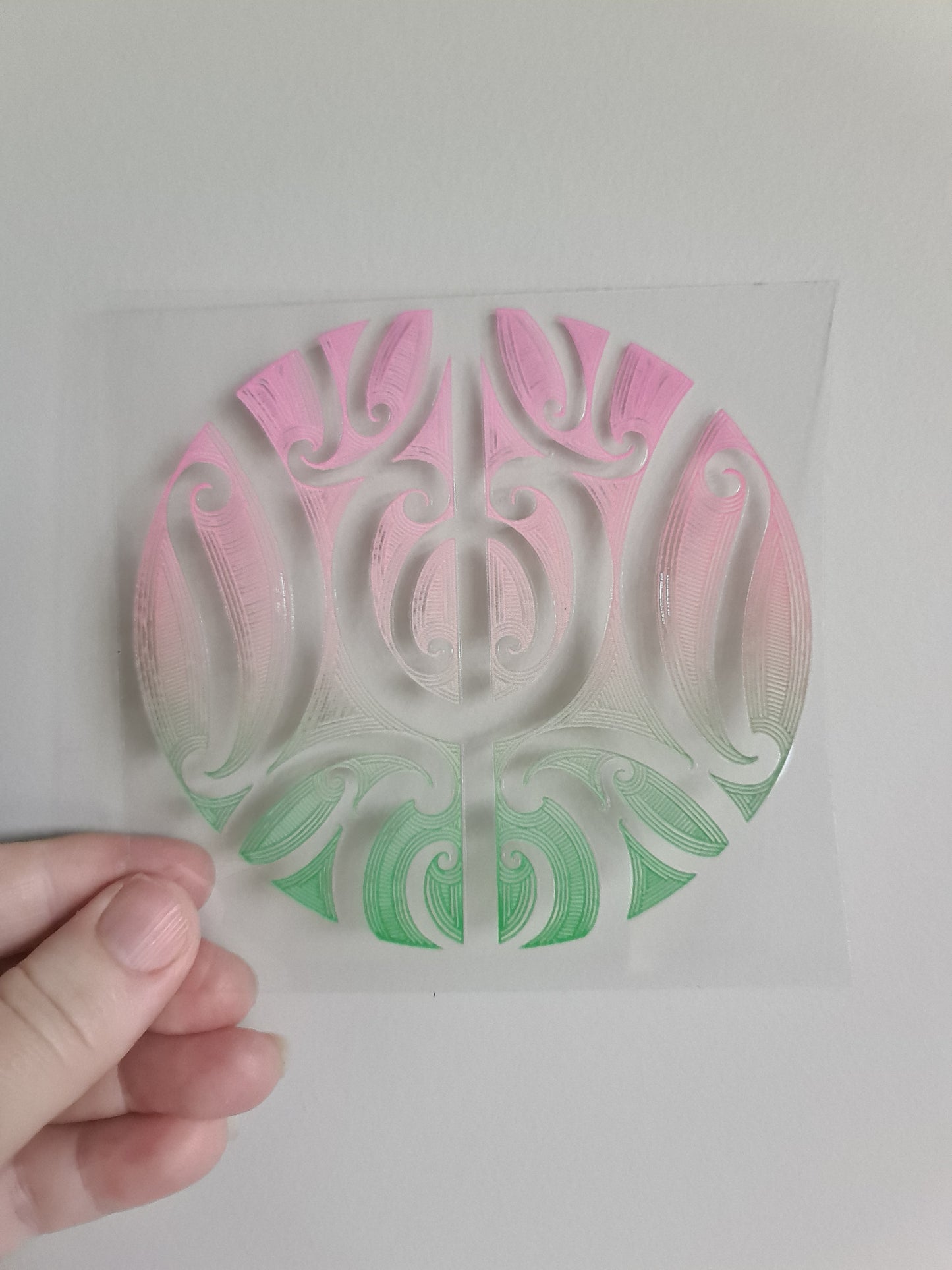 UV dtf Maori design mini size 11cmx11cm #419