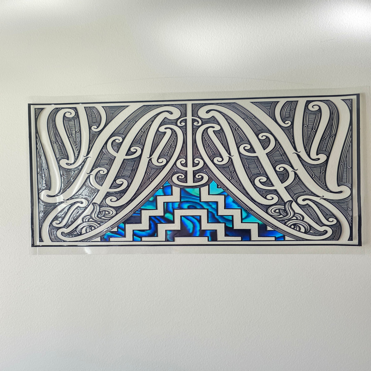XL UV DTF DECAL MAORI DESIGN 38CMX17CM for touch lamps #61