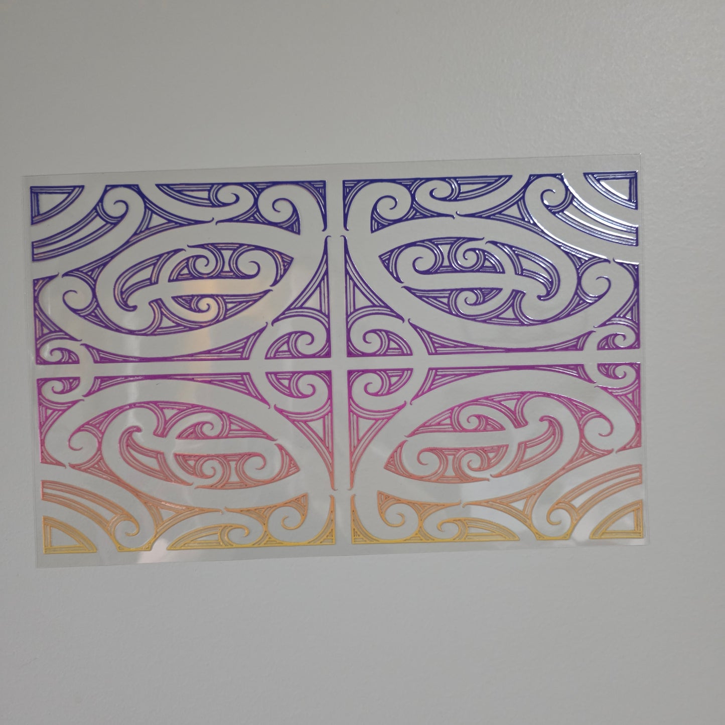XL UV DTF DECAL MAORI DESIGN 28CMX17CM for touch lamps #310