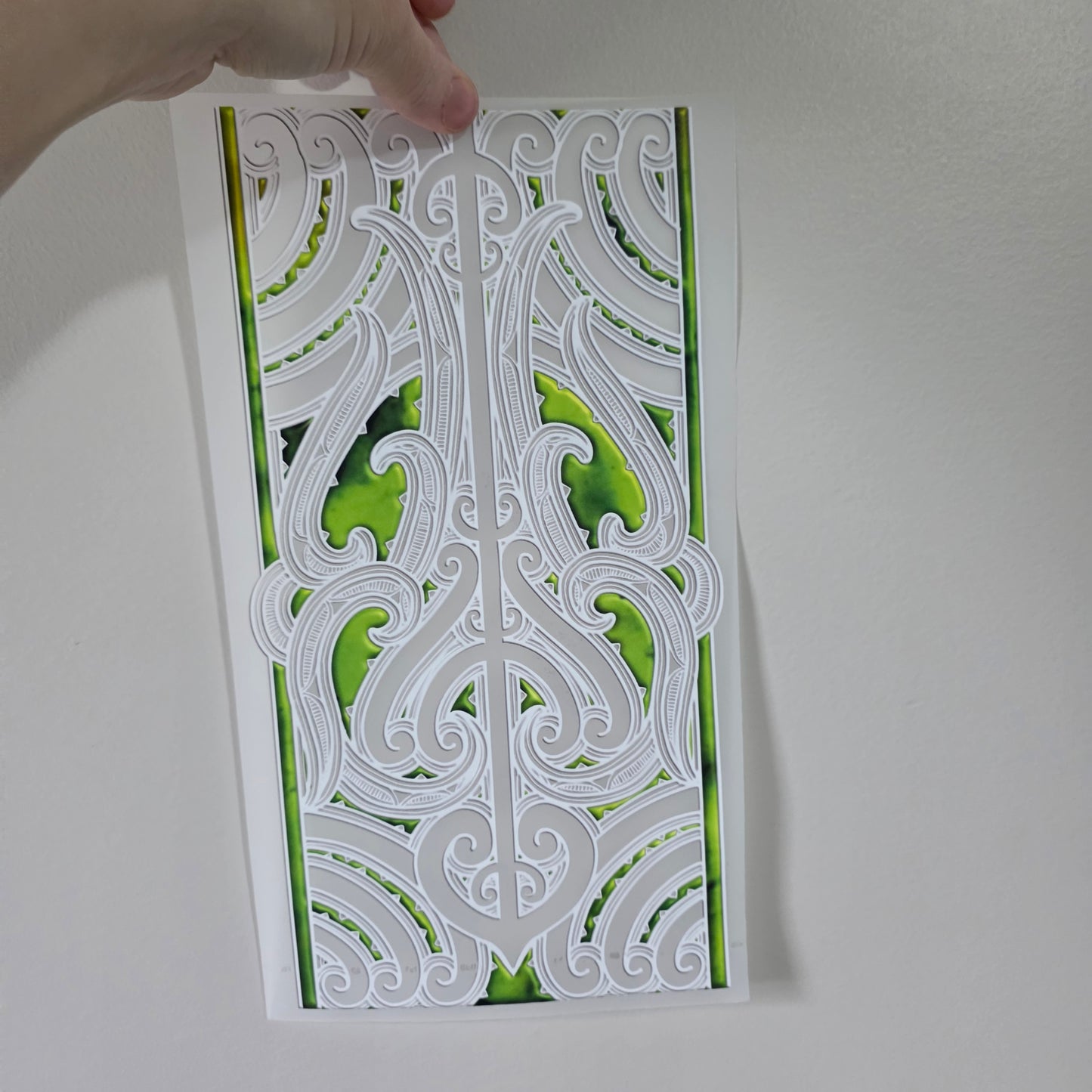 Maori design Iron on DTF 30cm x 16cm