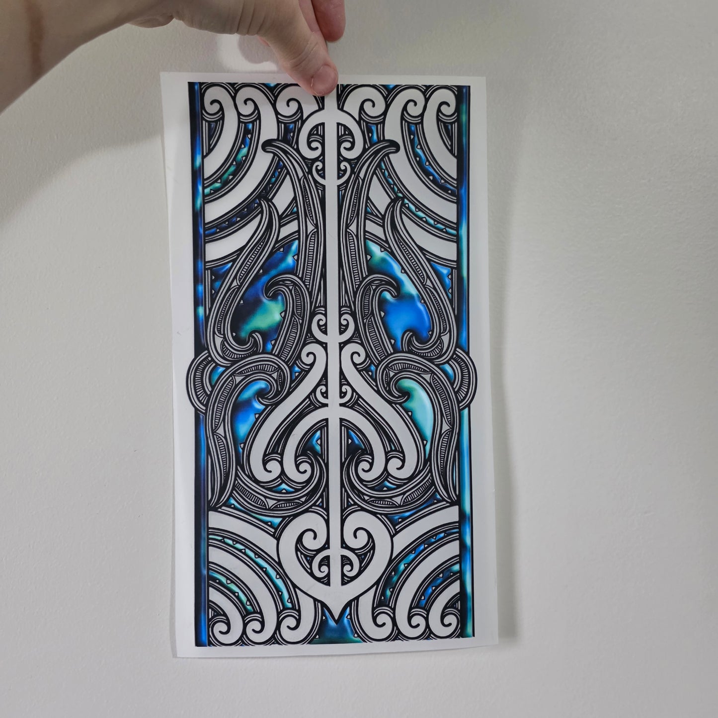 Maori design Iron on DTF 30cm x 16cm