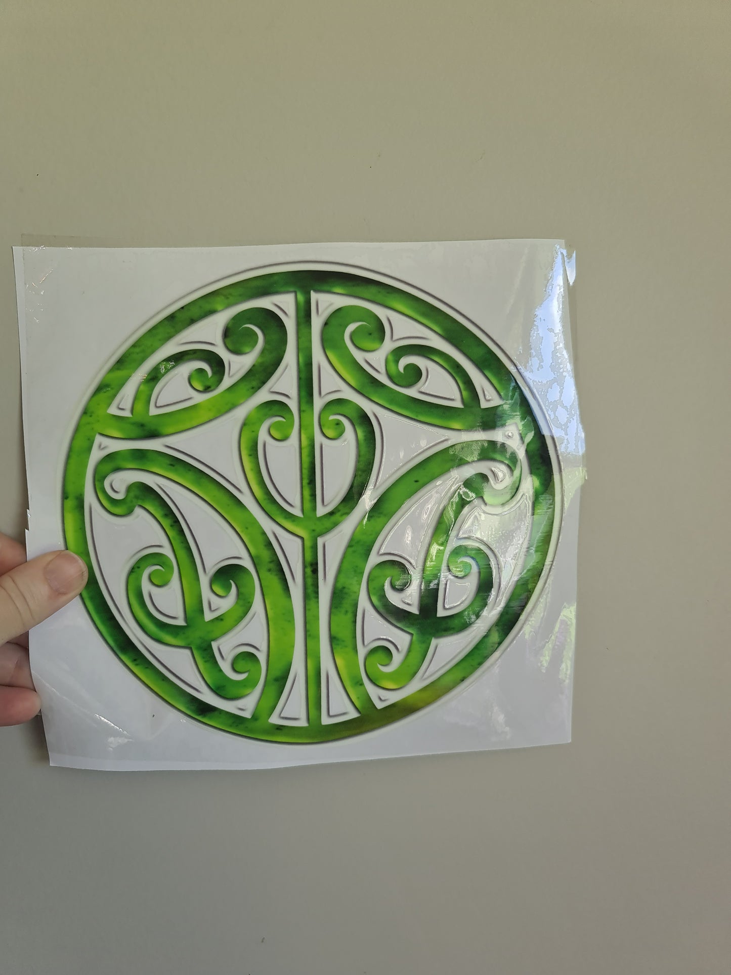XL UV DTF DECAL MAORI DESIGN 20cm Window decal