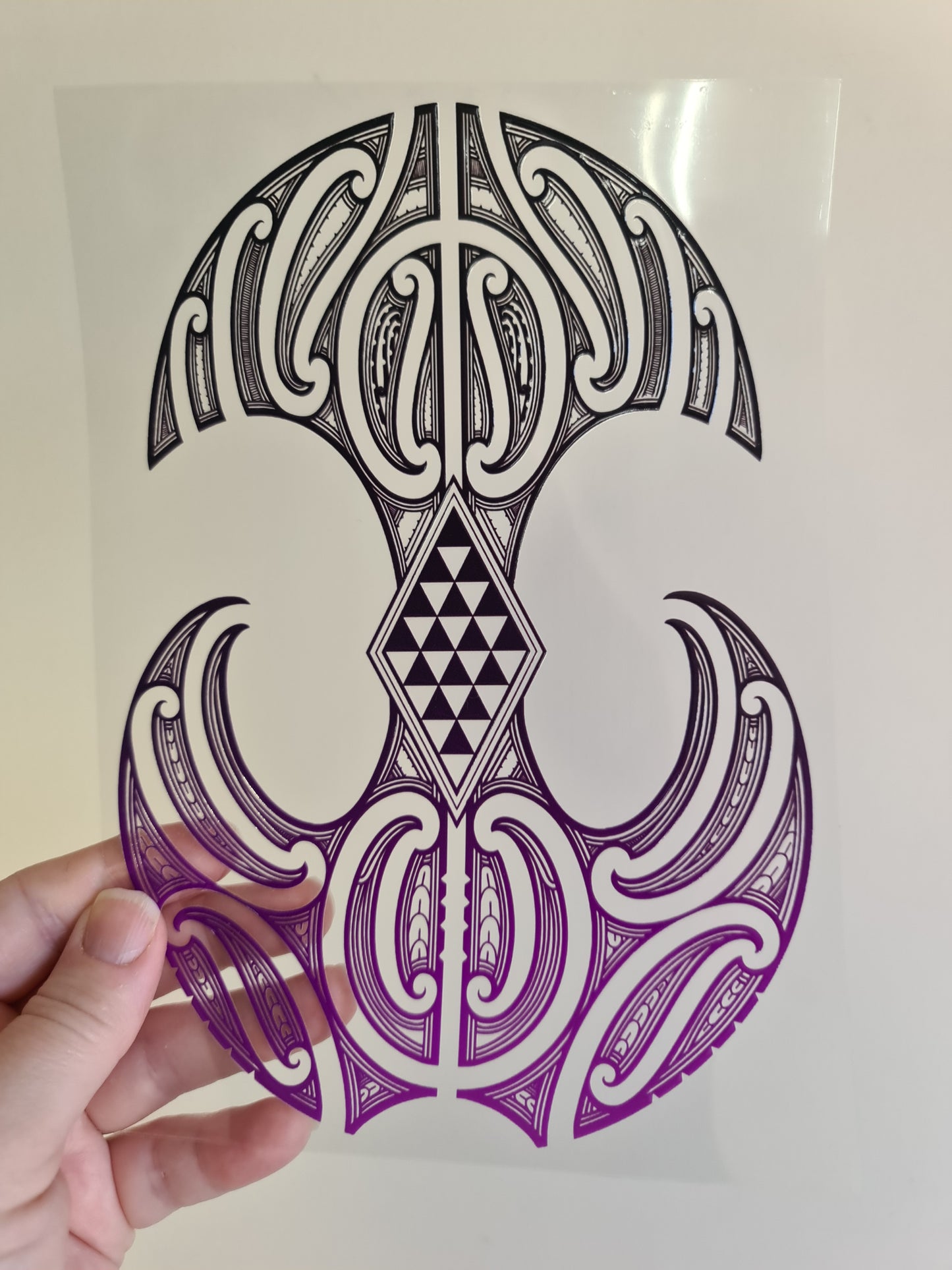 UV dtf Maori design A5 size 21cmx 14.8cm #329
