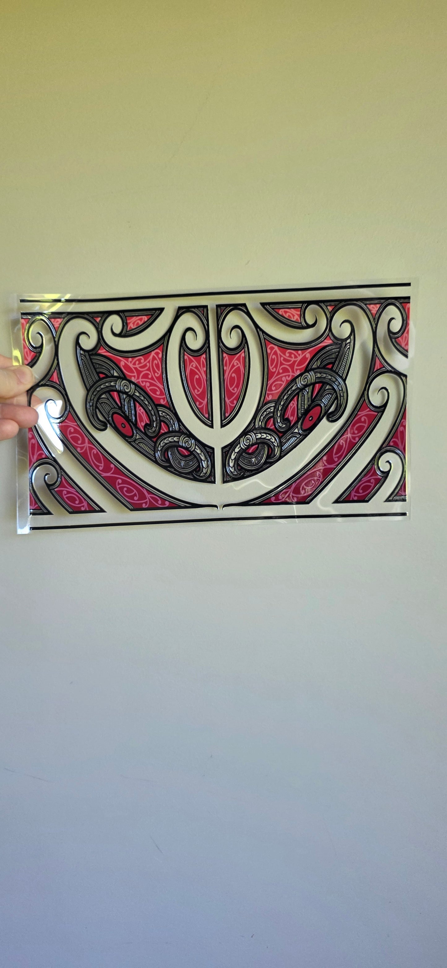 XL UV DTF DECAL MAORI DESIGN 28CMX17CM for touch lamps #142
