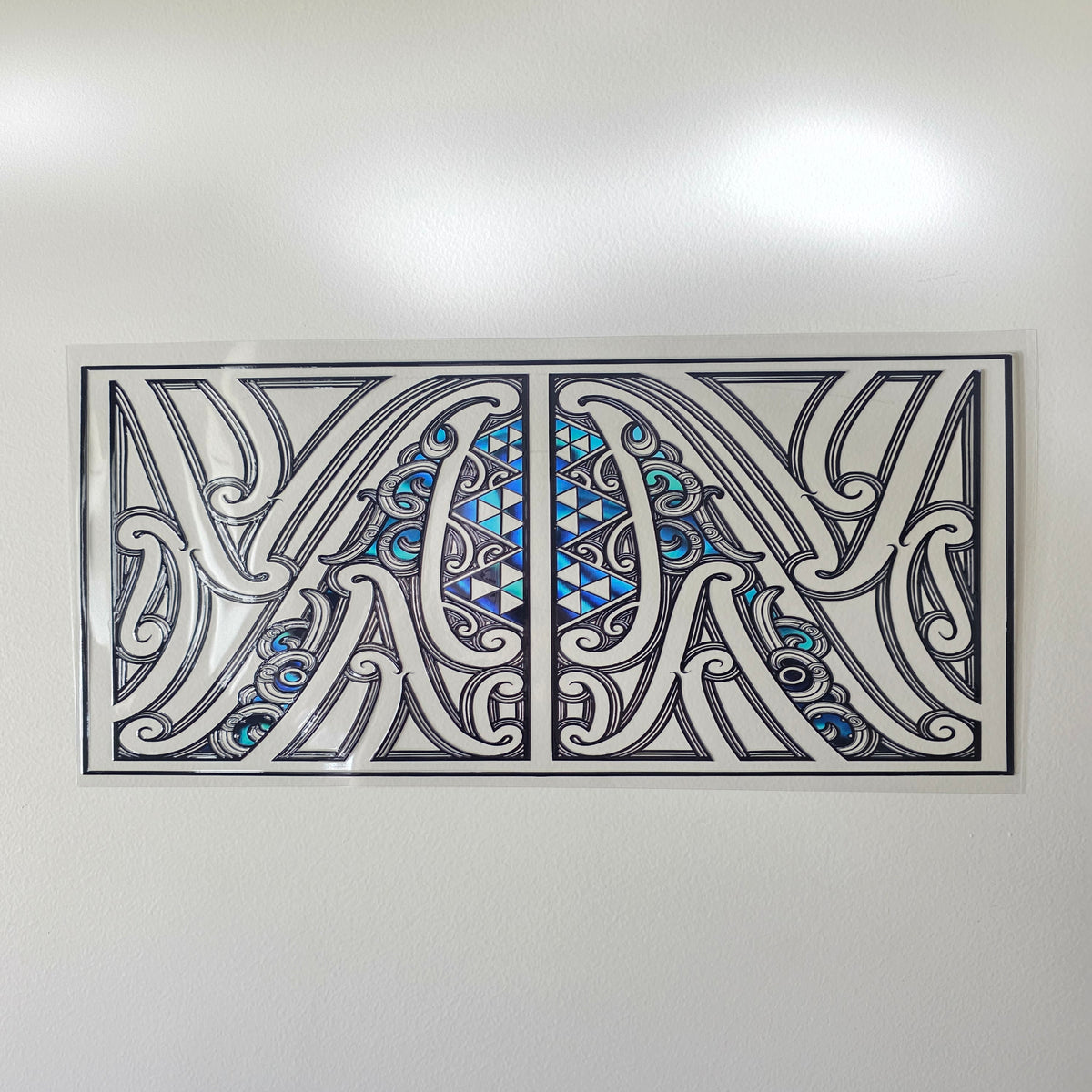 XL UV DTF DECAL MAORI DESIGN 38CMX17CM for touch lamps #78