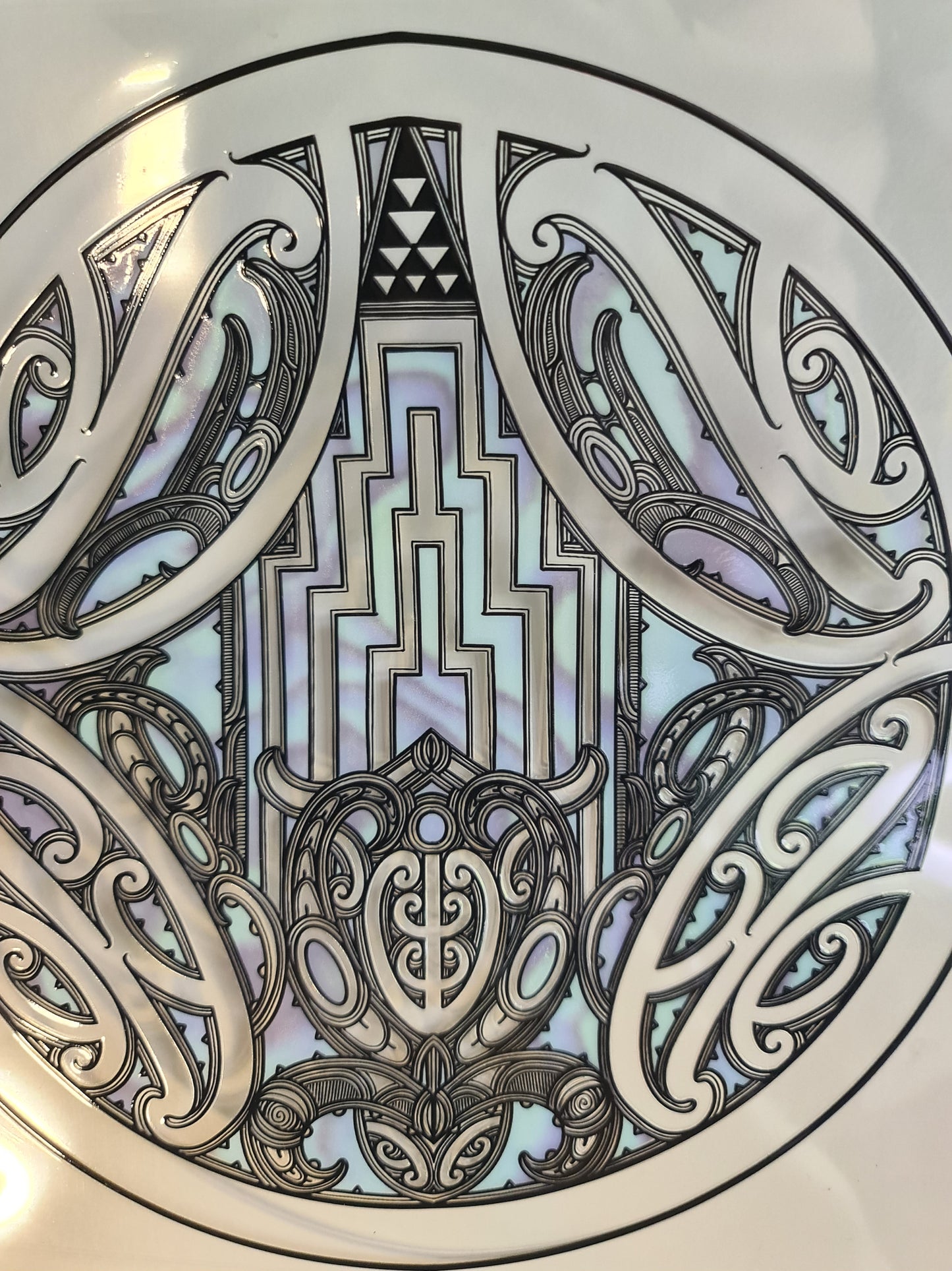 XL UV DTF DECAL MAORI DESIGN 24cm Window decal