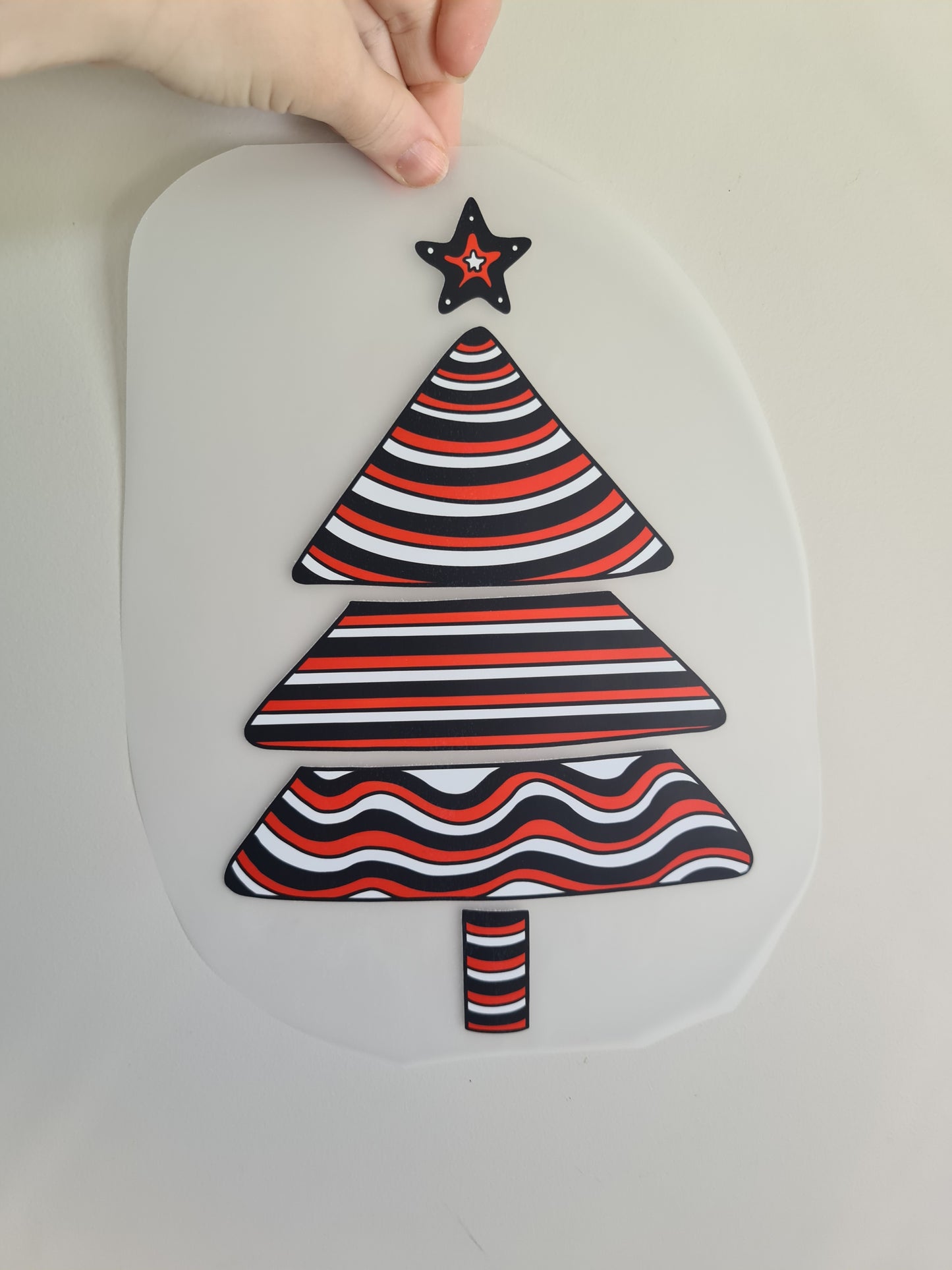 CHRISTMAS - Custom Maori design Iron on DTF 30cm for clothing