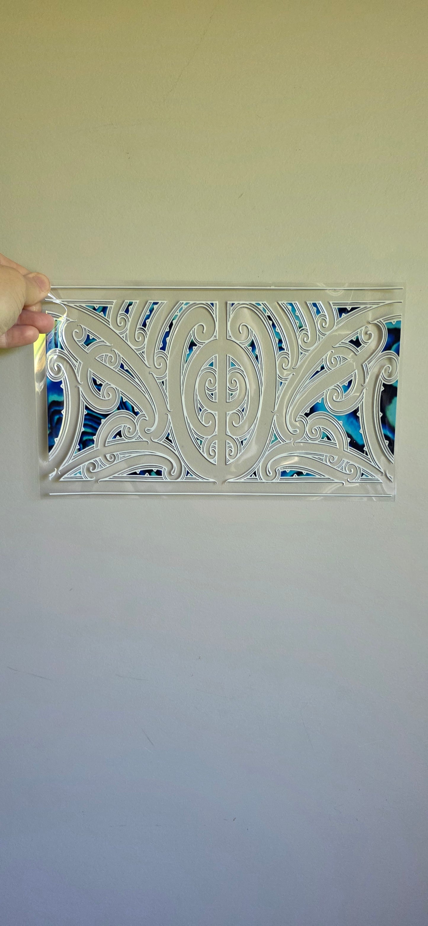 XL UV DTF DECAL MAORI DESIGN 28CMX17CM for touch lamps #161