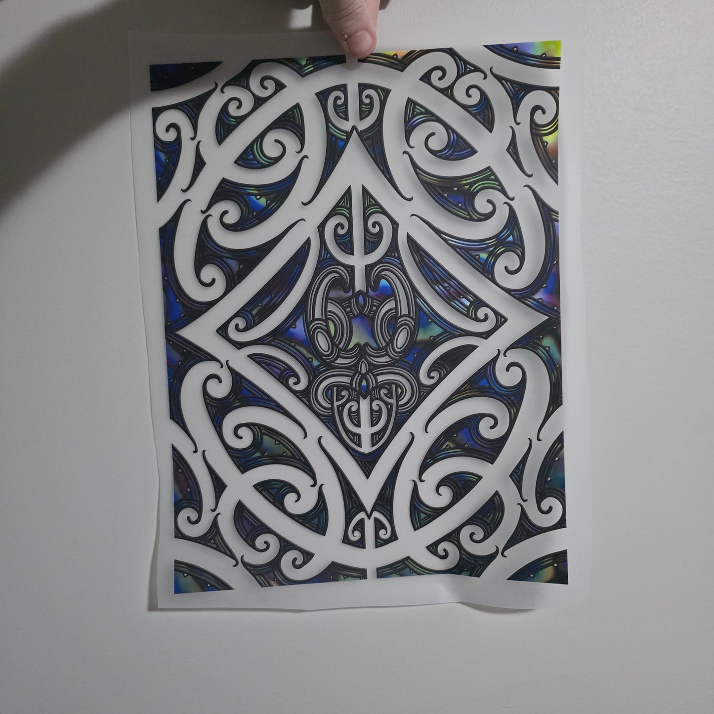 Maori design Iron on 30cm