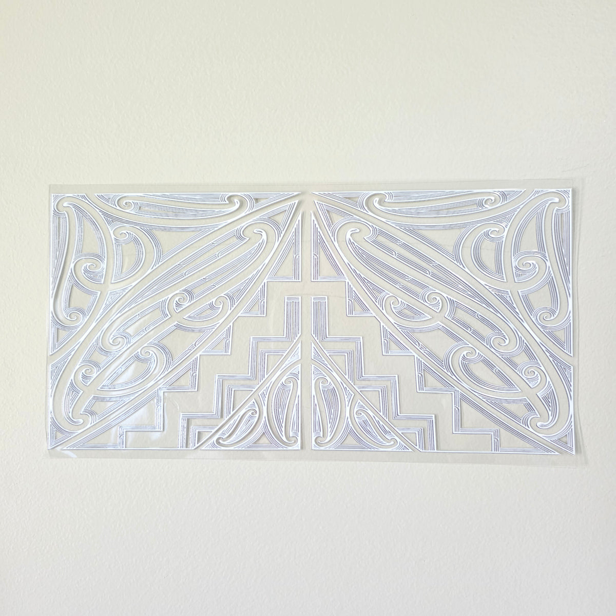 30cmx 15cm size UV DTF DECAL MAORI DESIGN for Table lamps #13