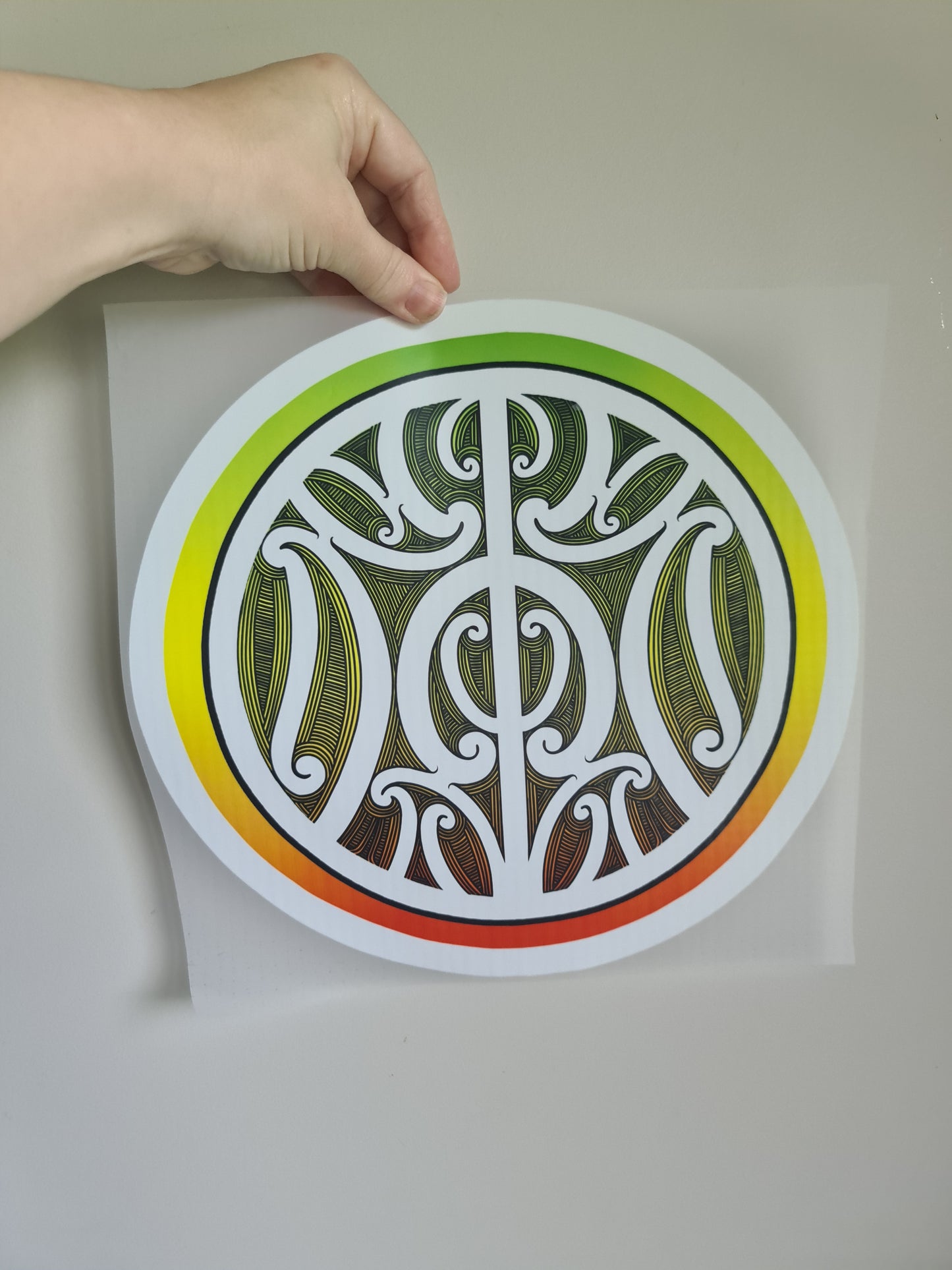 Sublimation custom Maori design Iron on 30cm