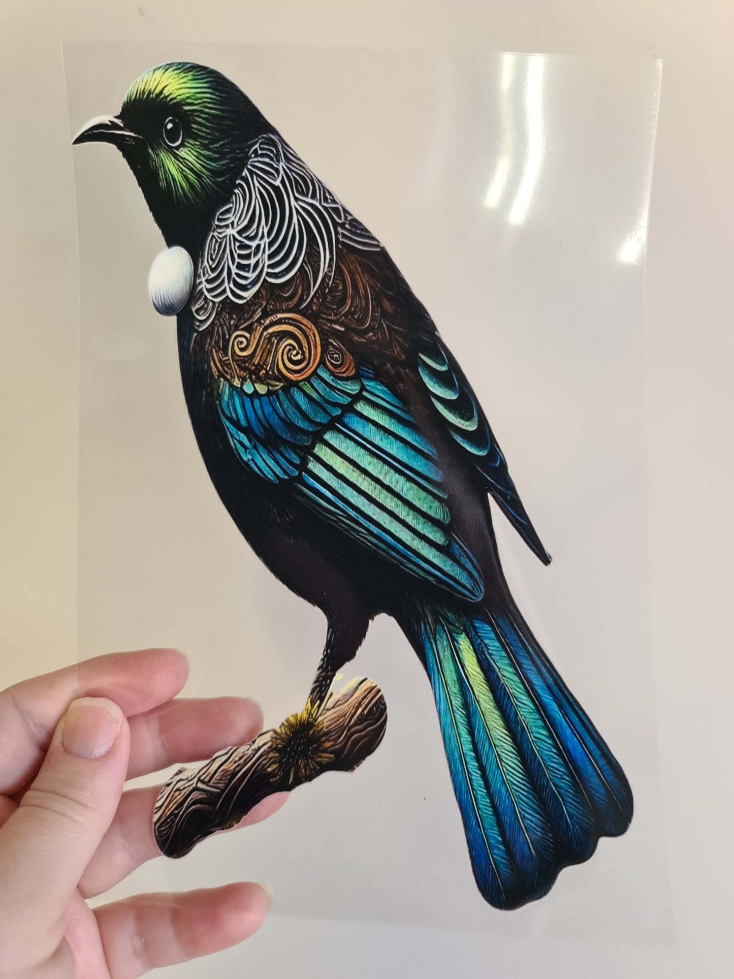 UV dtf Maori design A5 size 21cmx 14.8cm #396 bird