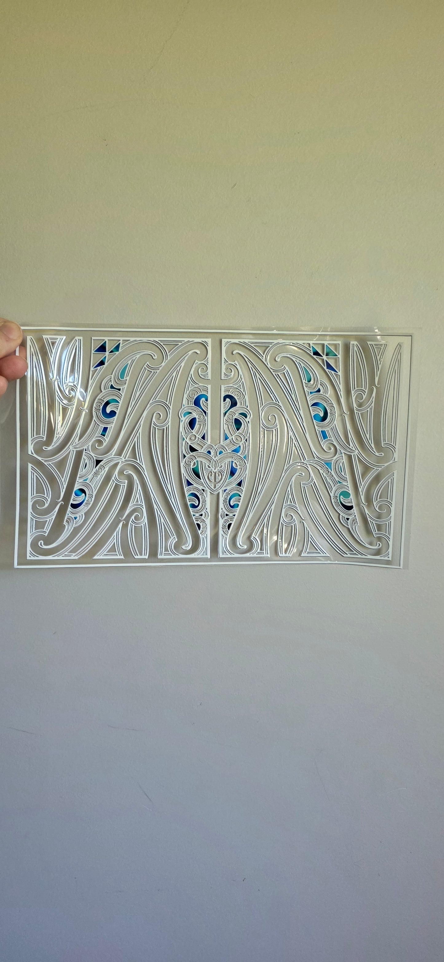 XL UV DTF DECAL MAORI DESIGN 28CMX17CM for touch lamps #190