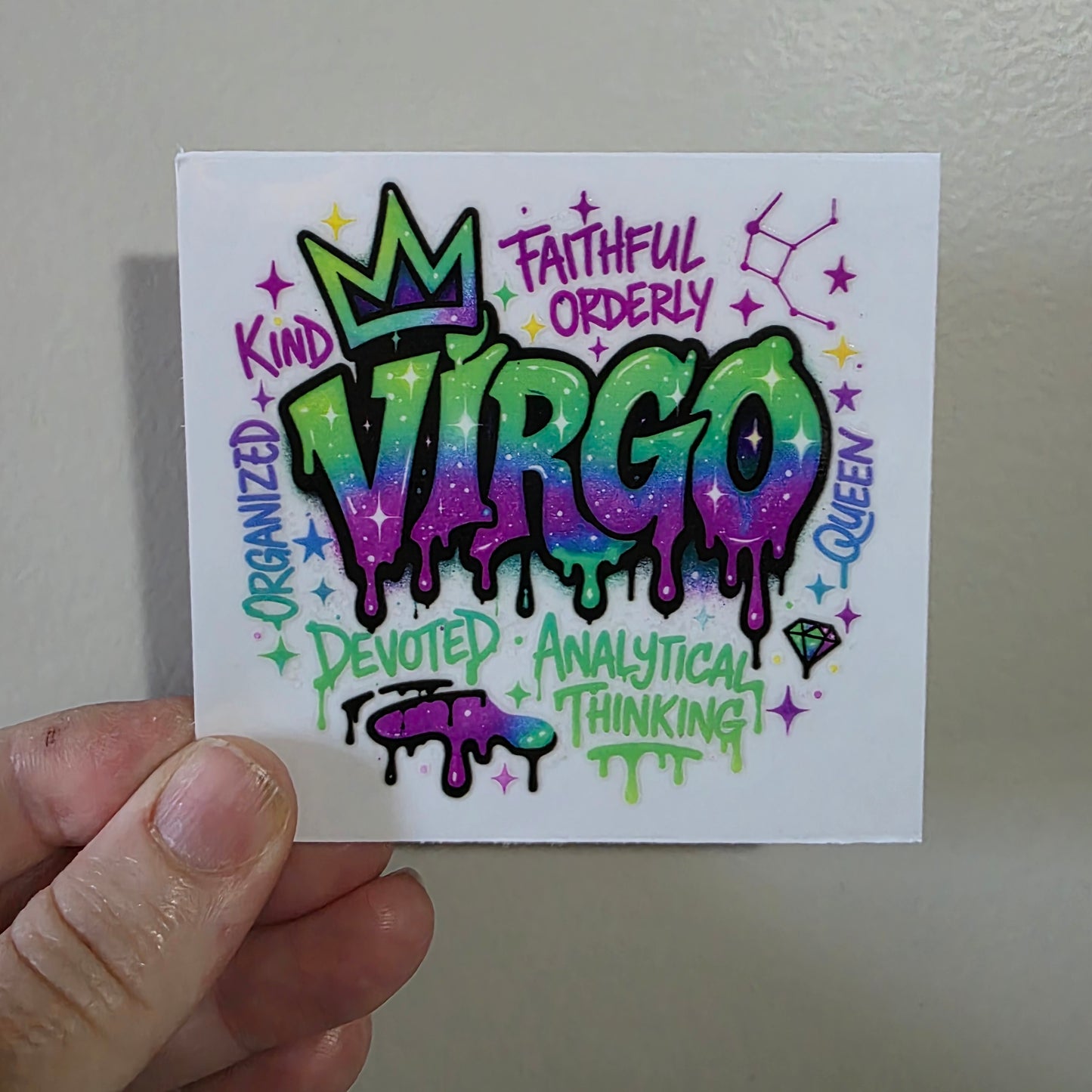 UV DTF sticker transfer 8cm - Virgo