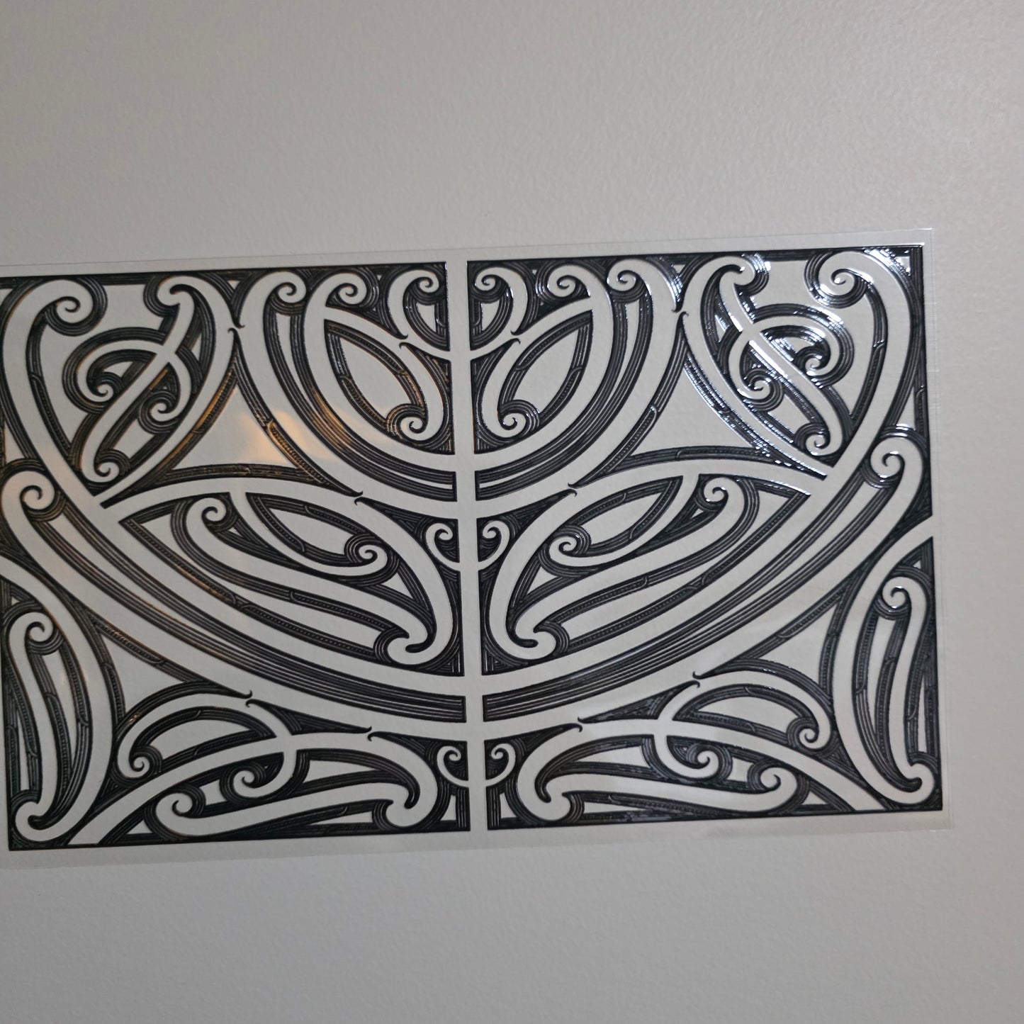 XL UV DTF DECAL MAORI DESIGN 28CMX17CM for touch lamps #251