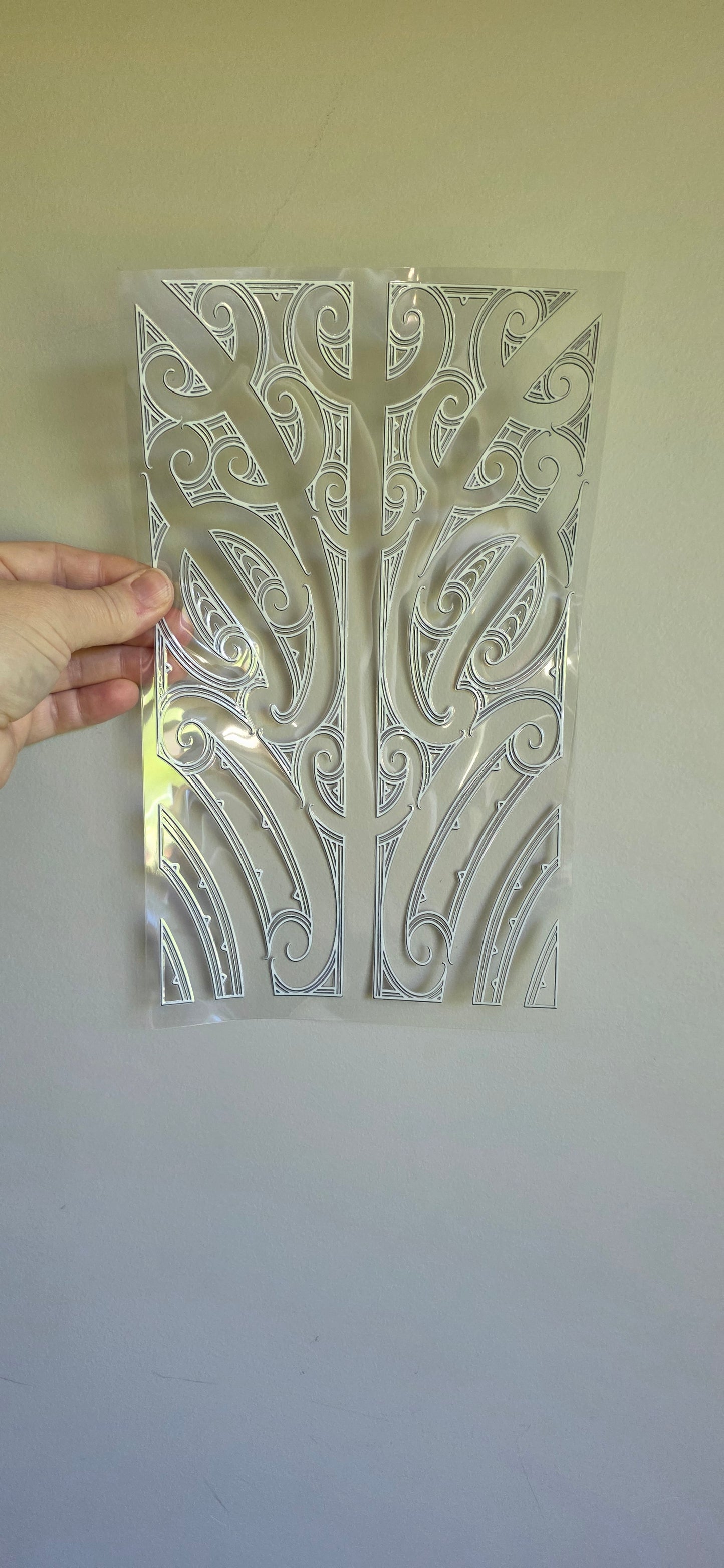 XL UV DTF DECAL MAORI DESIGN 28CMX17CM for touch lamps #172