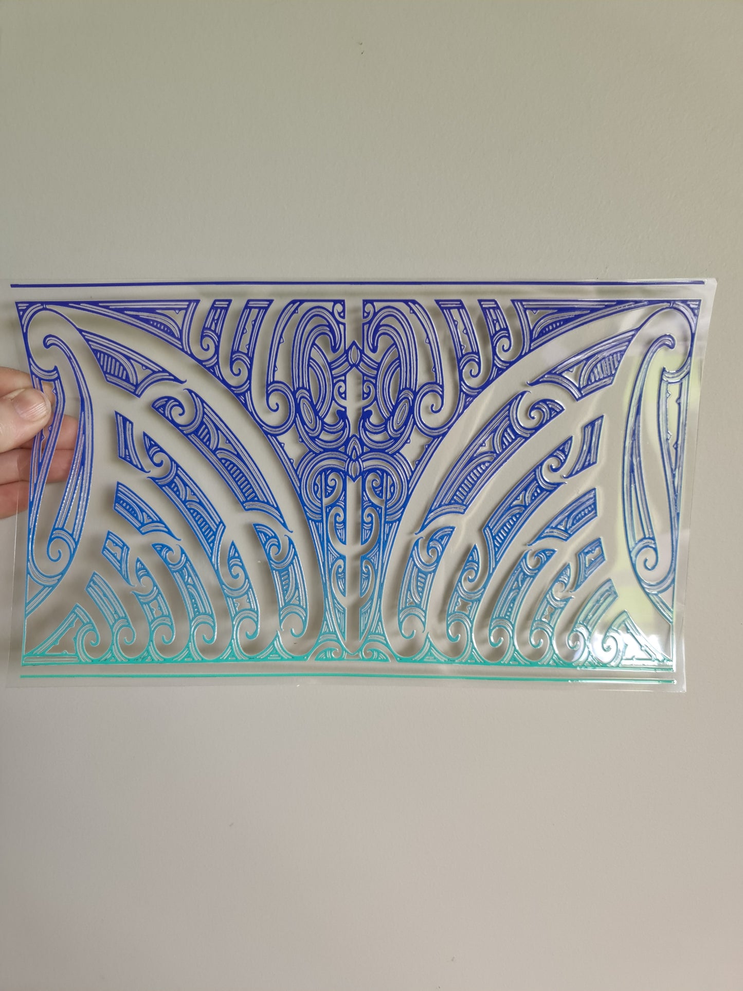 XL UV DTF DECAL MAORI DESIGN 28CMX17CM #19 for touch lamp