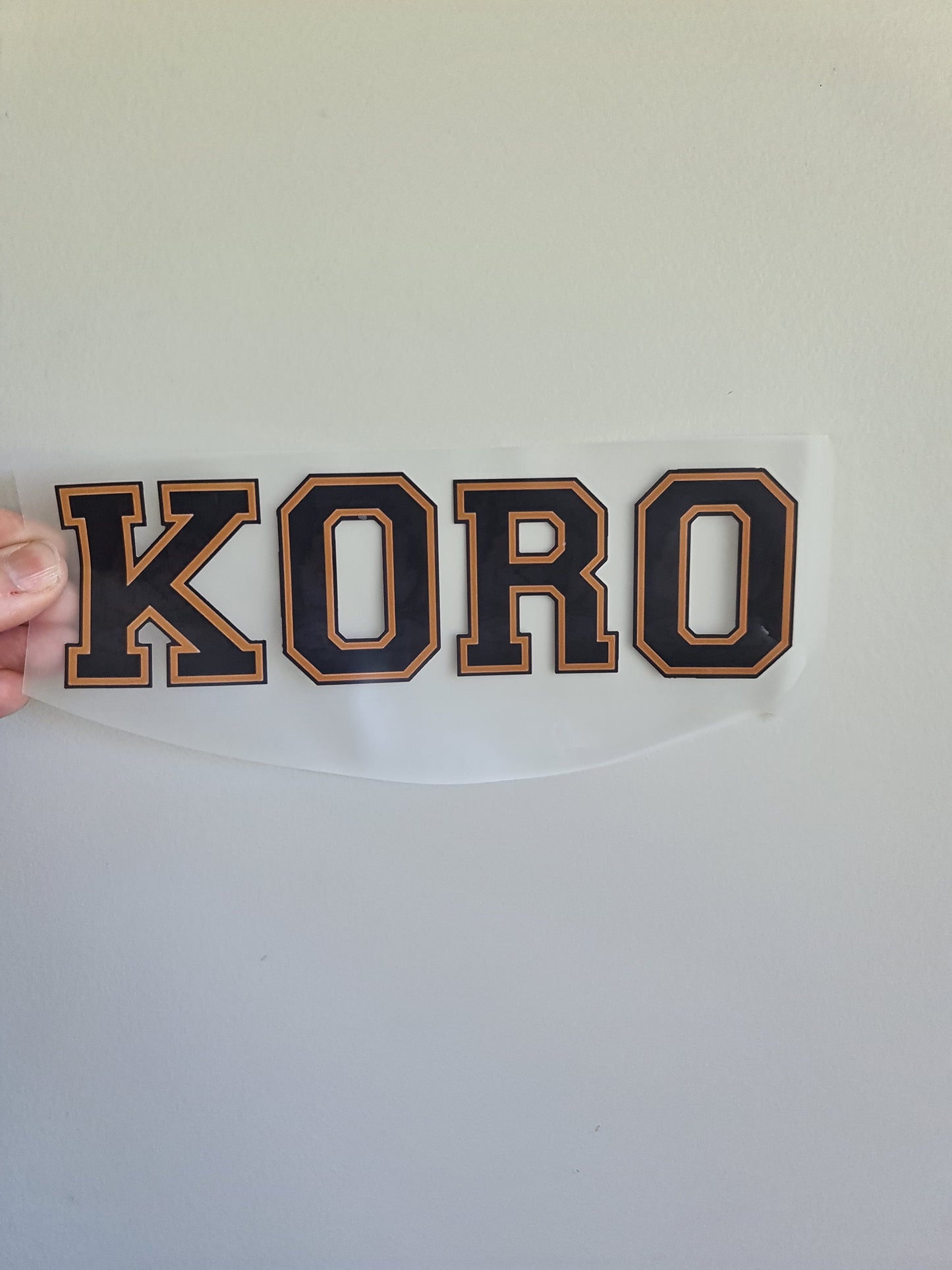 Sublimation custom Maori design Iron on 21cm Koro