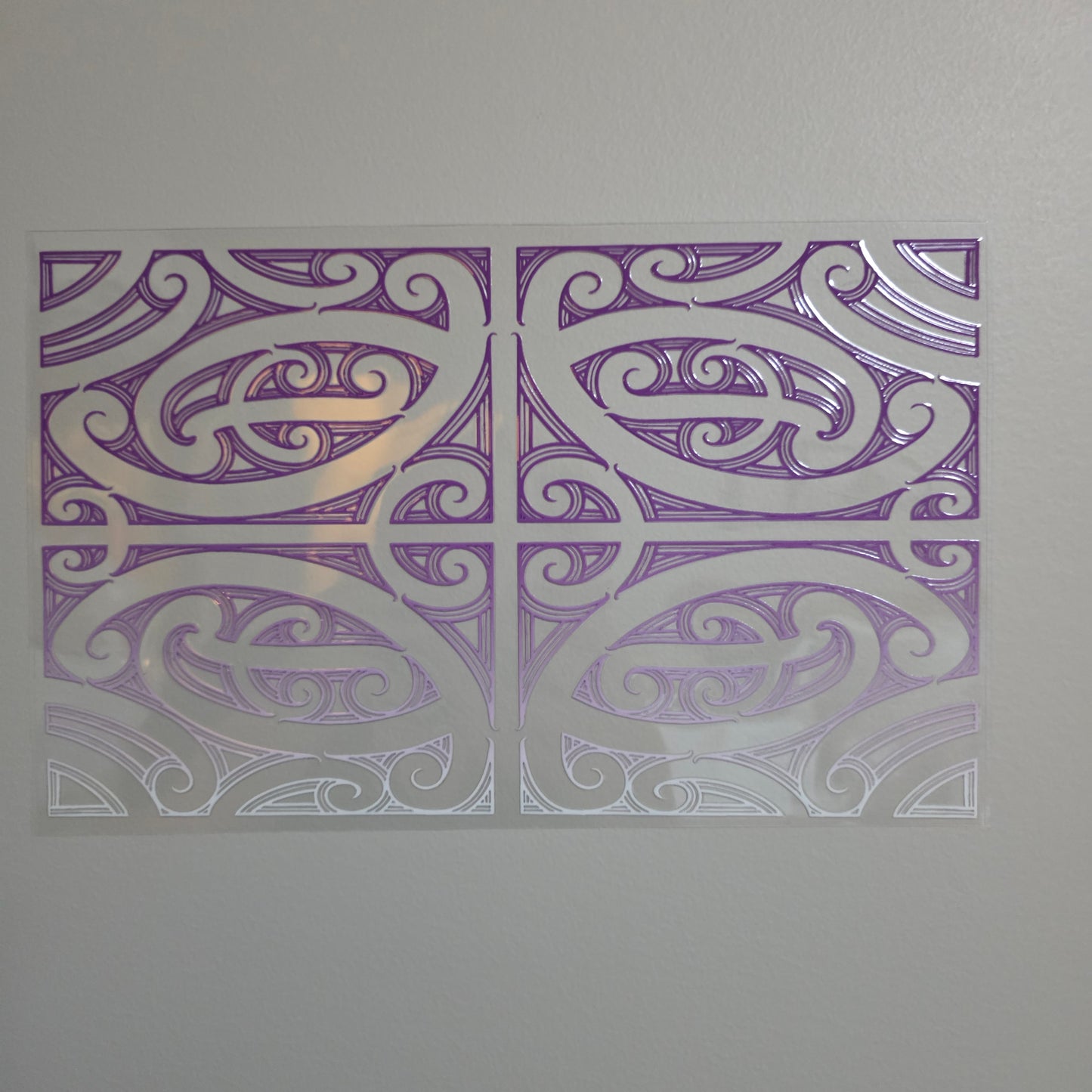 XL UV DTF DECAL MAORI DESIGN 28CMX17CM for touch lamps #269