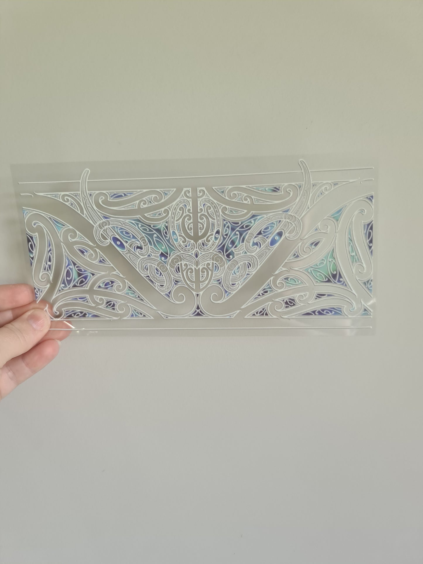 UV dtf transfer Maori design 23cmx11cm 16oz wrap #1498