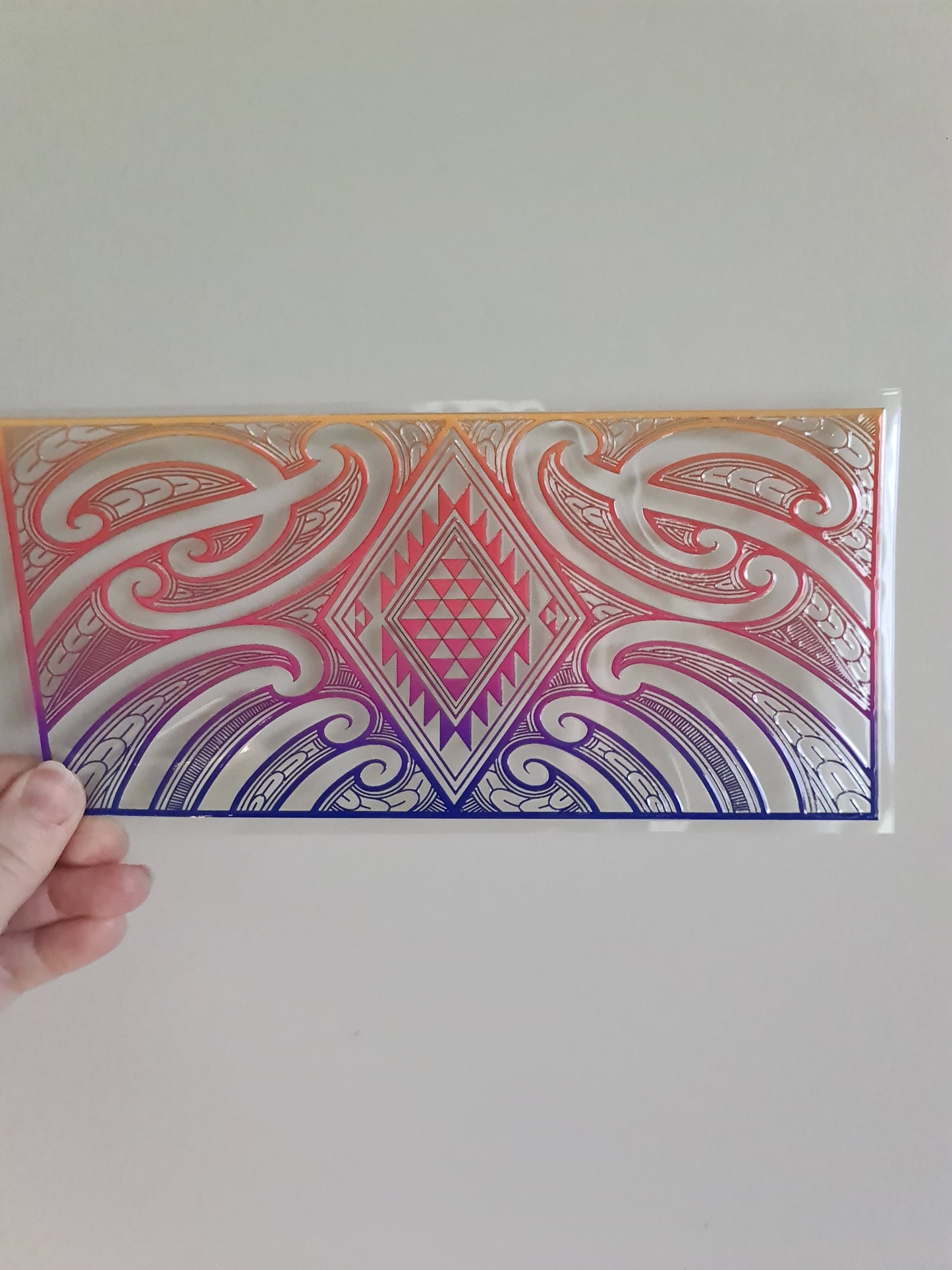 UV dtf Maori design 23cmx11cm 16oz wrap #1063
