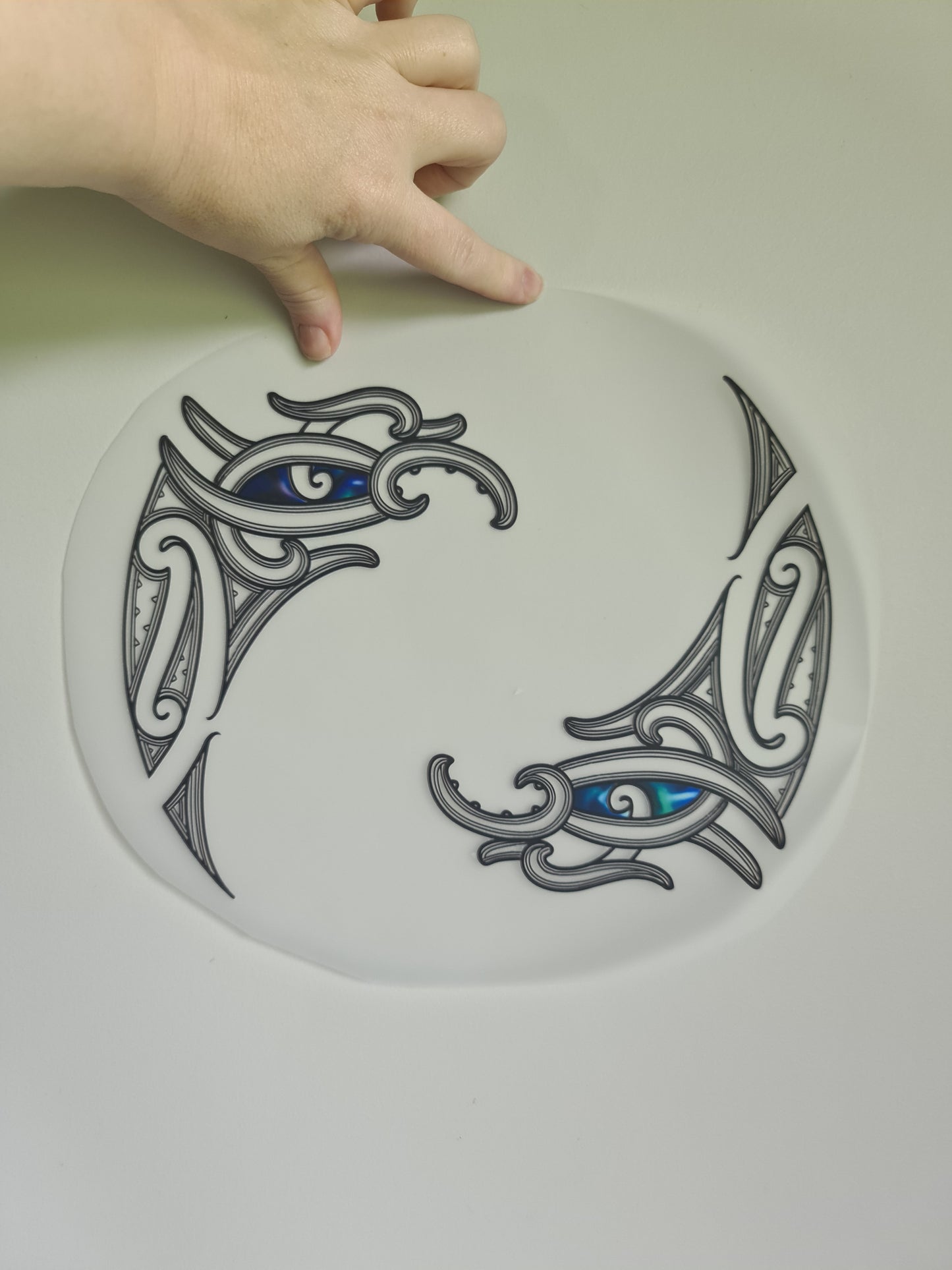 Custom Maori design Iron on DTF 30cm for clothing