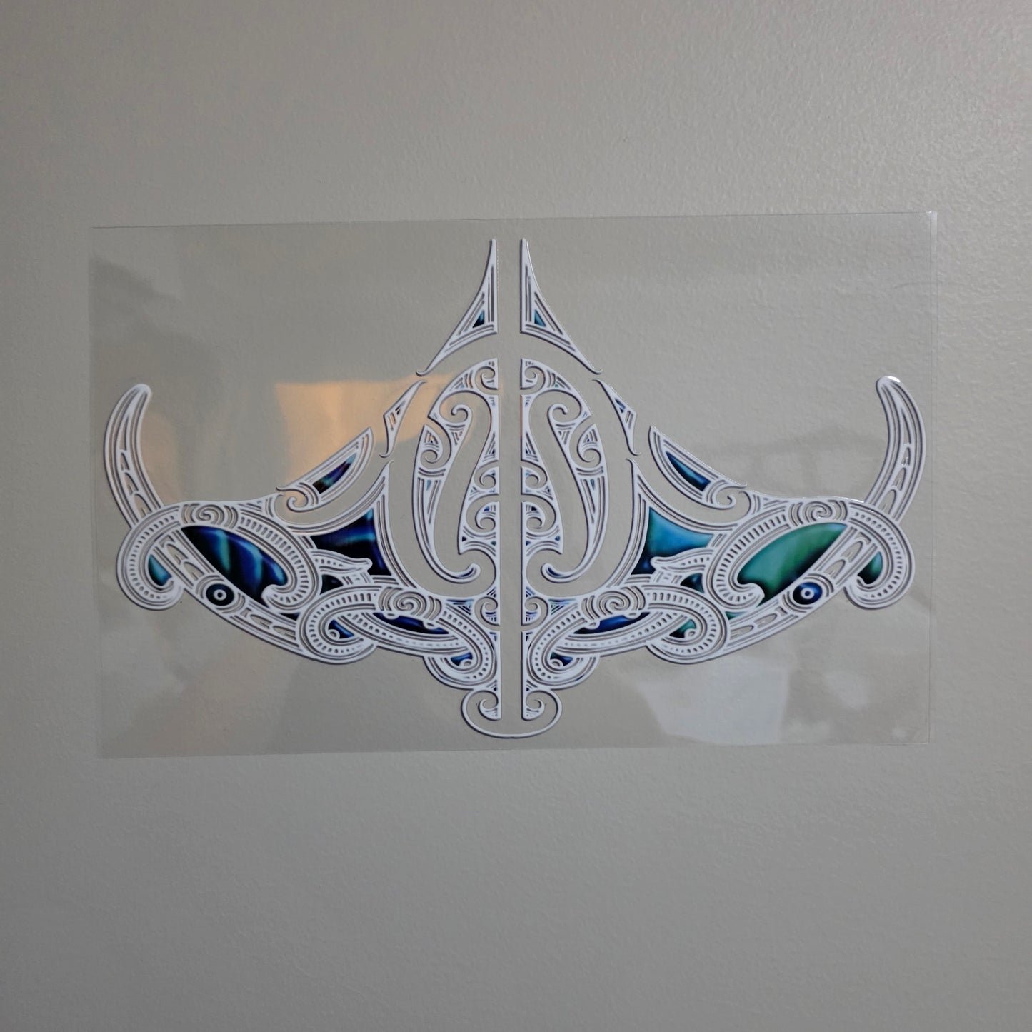 XL UV DTF DECAL MAORI DESIGN 28CMX17CM for touch lamps #276