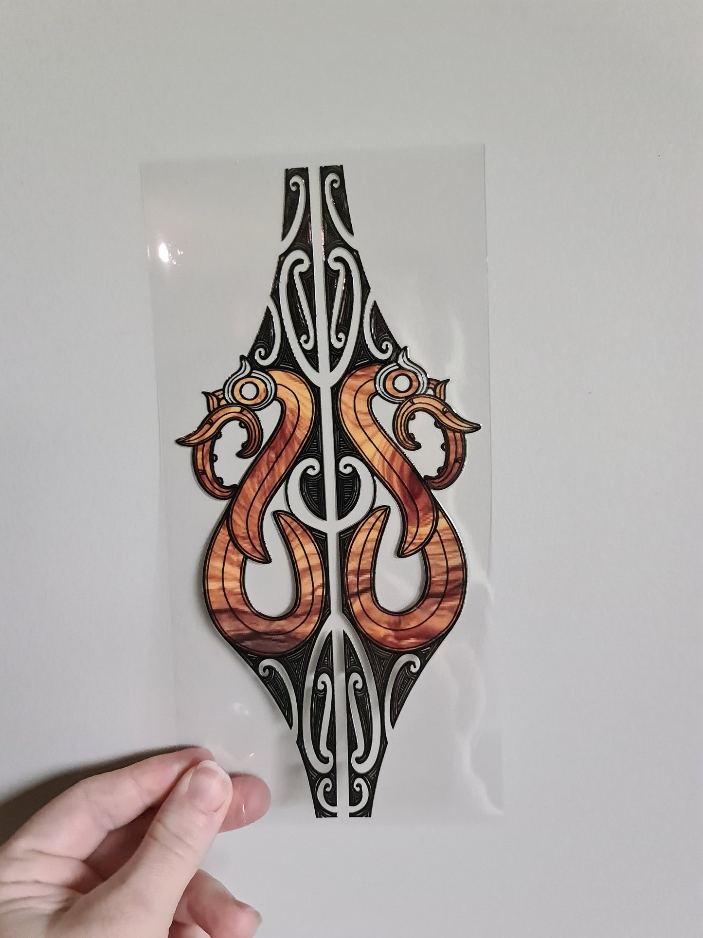 UV dtf Maori design 23cmx11cm 16oz wrap #1086