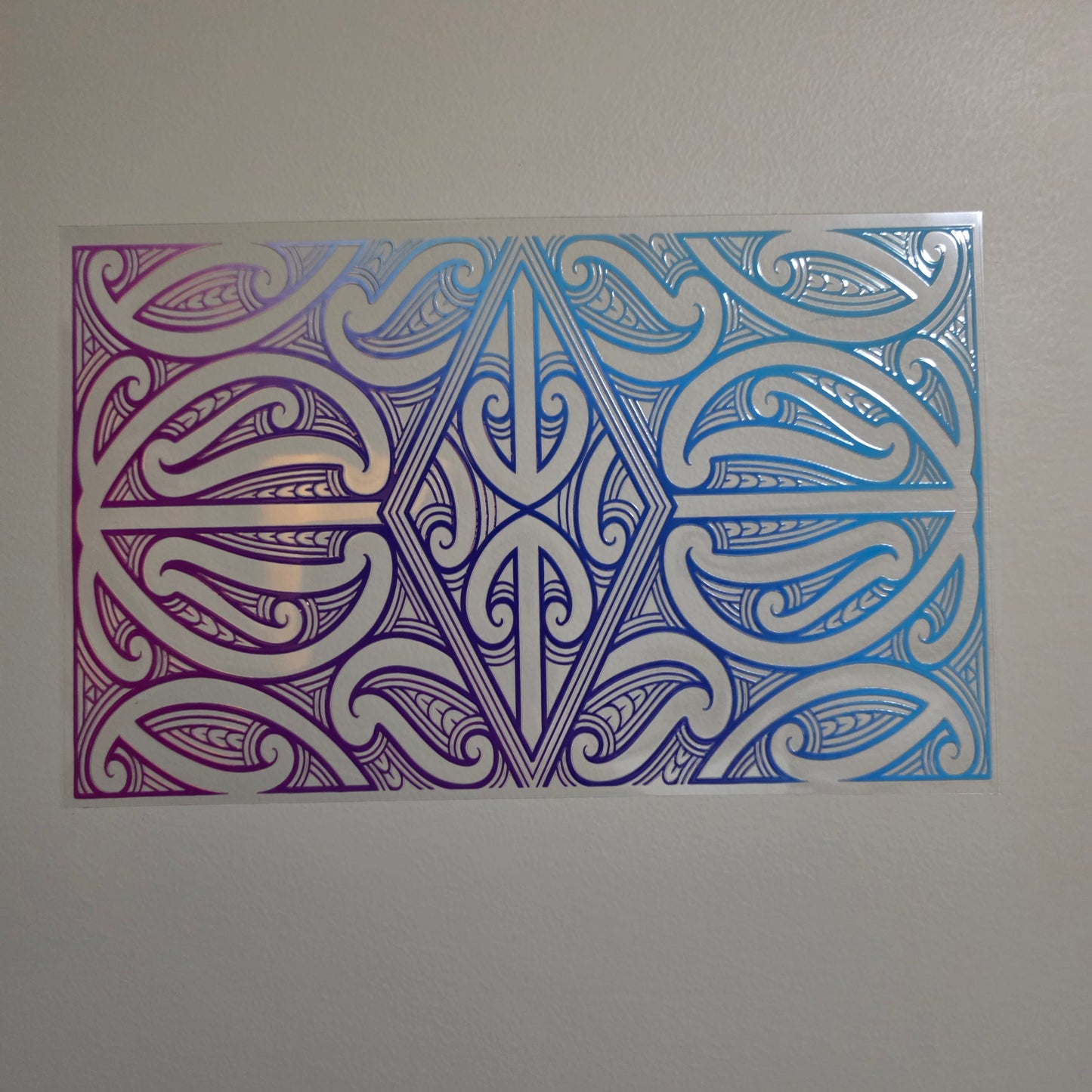 XL UV DTF DECAL MAORI DESIGN 28CMX17CM for touch lamps #249