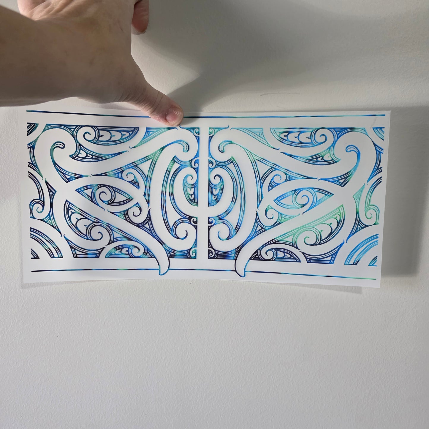 Maori design Iron on DTF 30cmx14cm