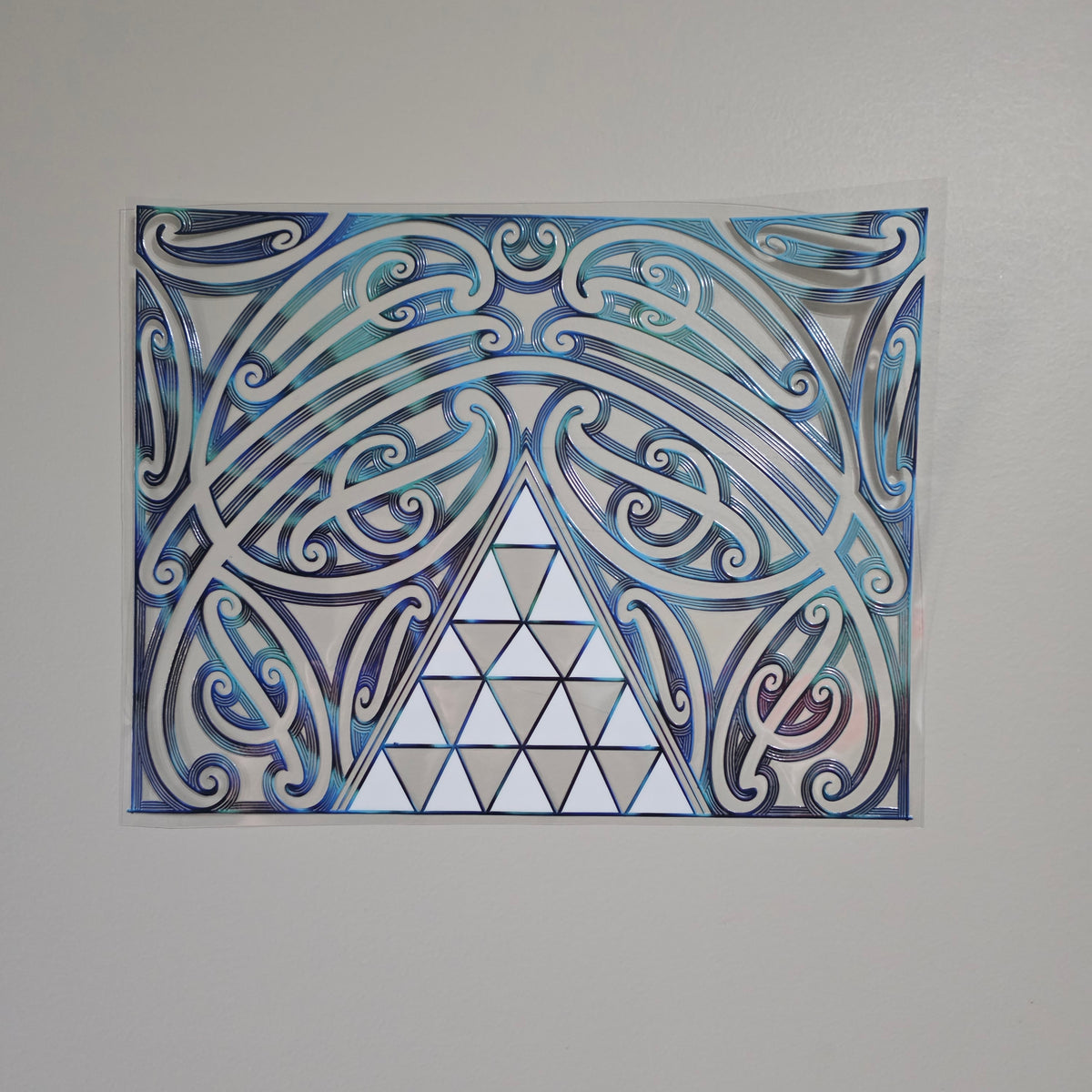 XL UV DTF DECAL MAORI DESIGN 30CMX23CM for Floor lamp size #06