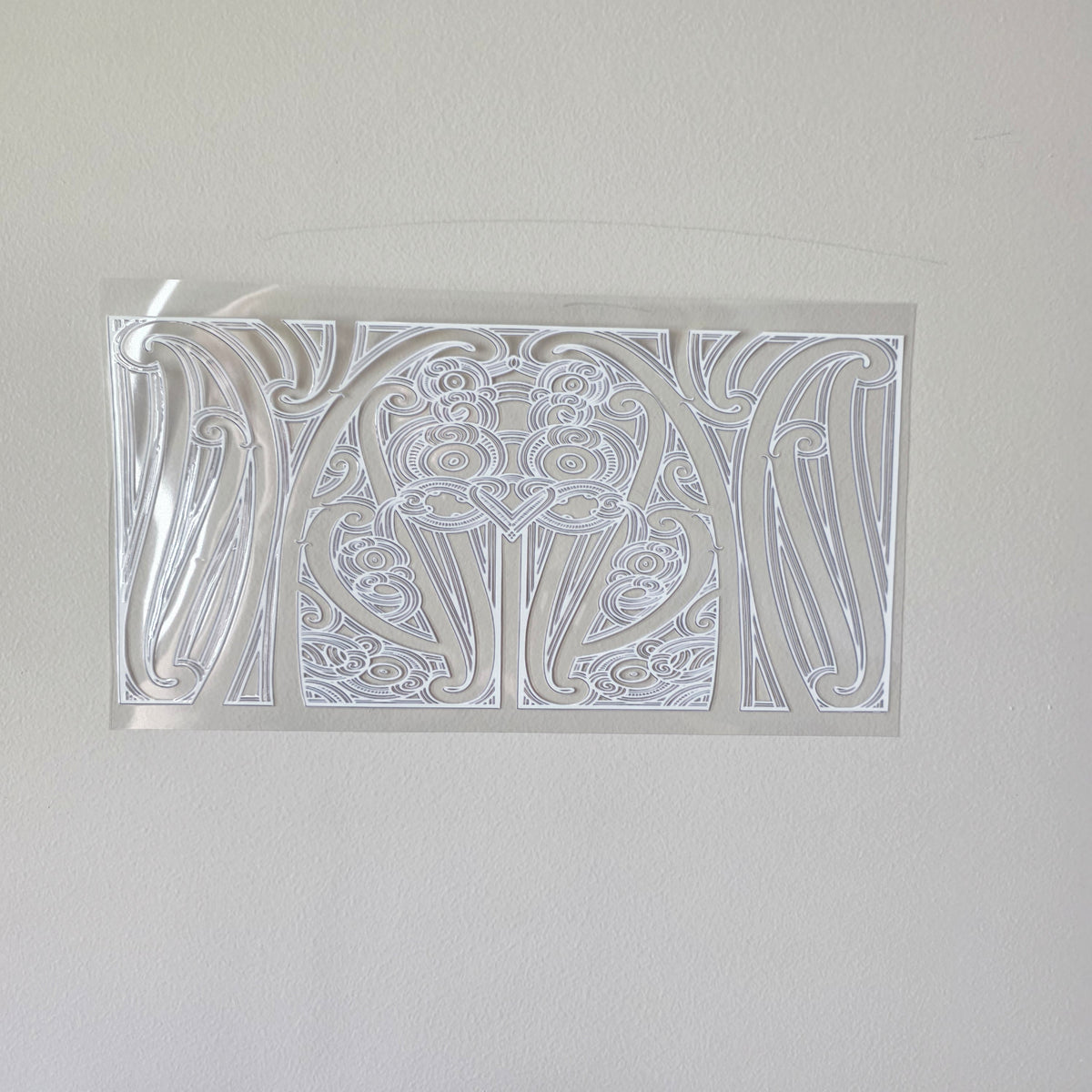 30cmx 15cm size UV DTF DECAL MAORI DESIGN for Table lamps #32