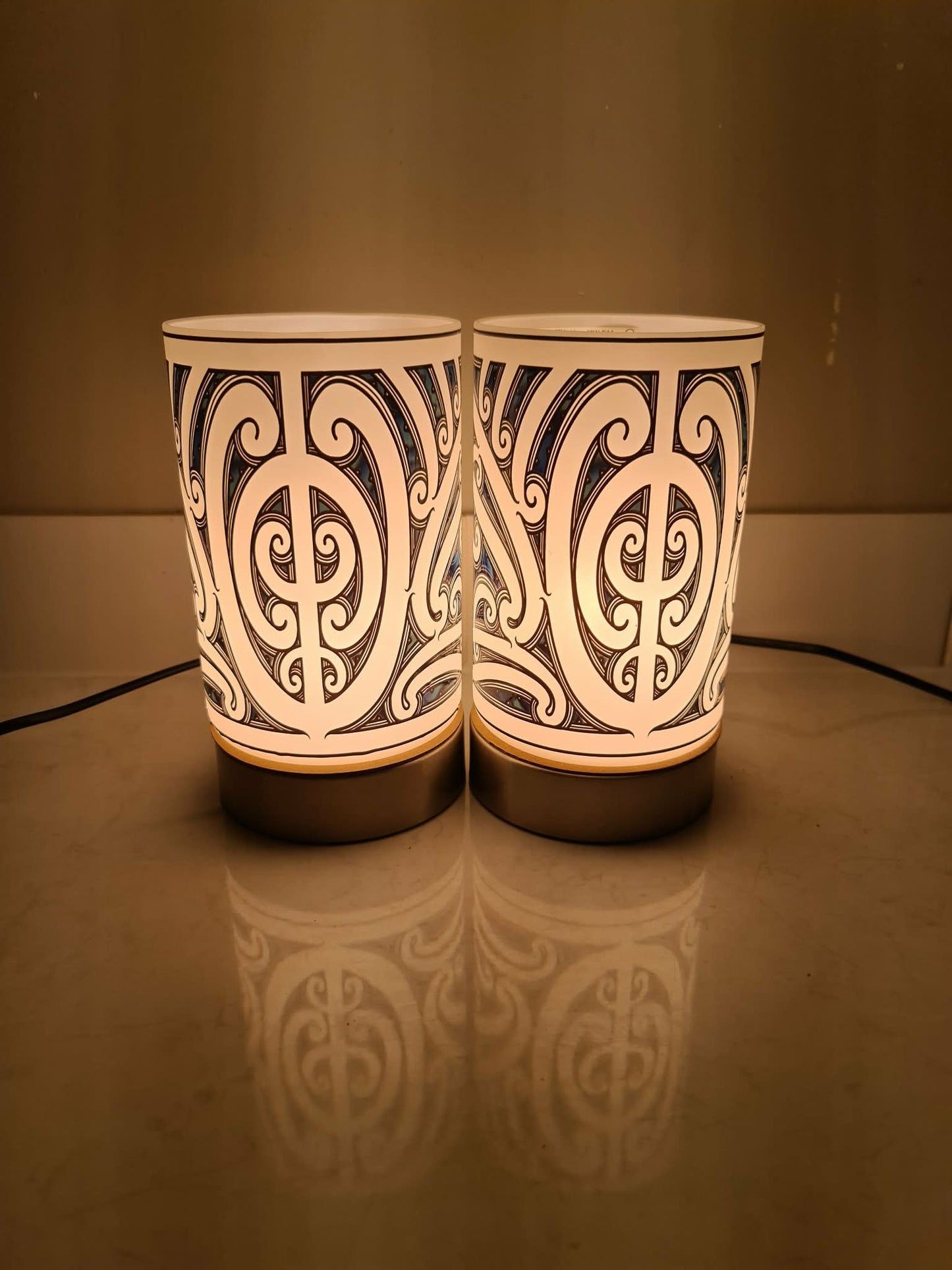 Maori design touch lamp - set 2 lamps (pre-order)