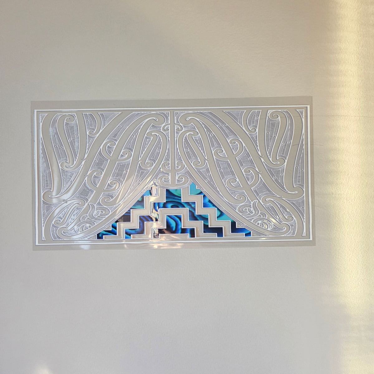30cmx 15cm size UV DTF DECAL MAORI DESIGN for Table lamps #06