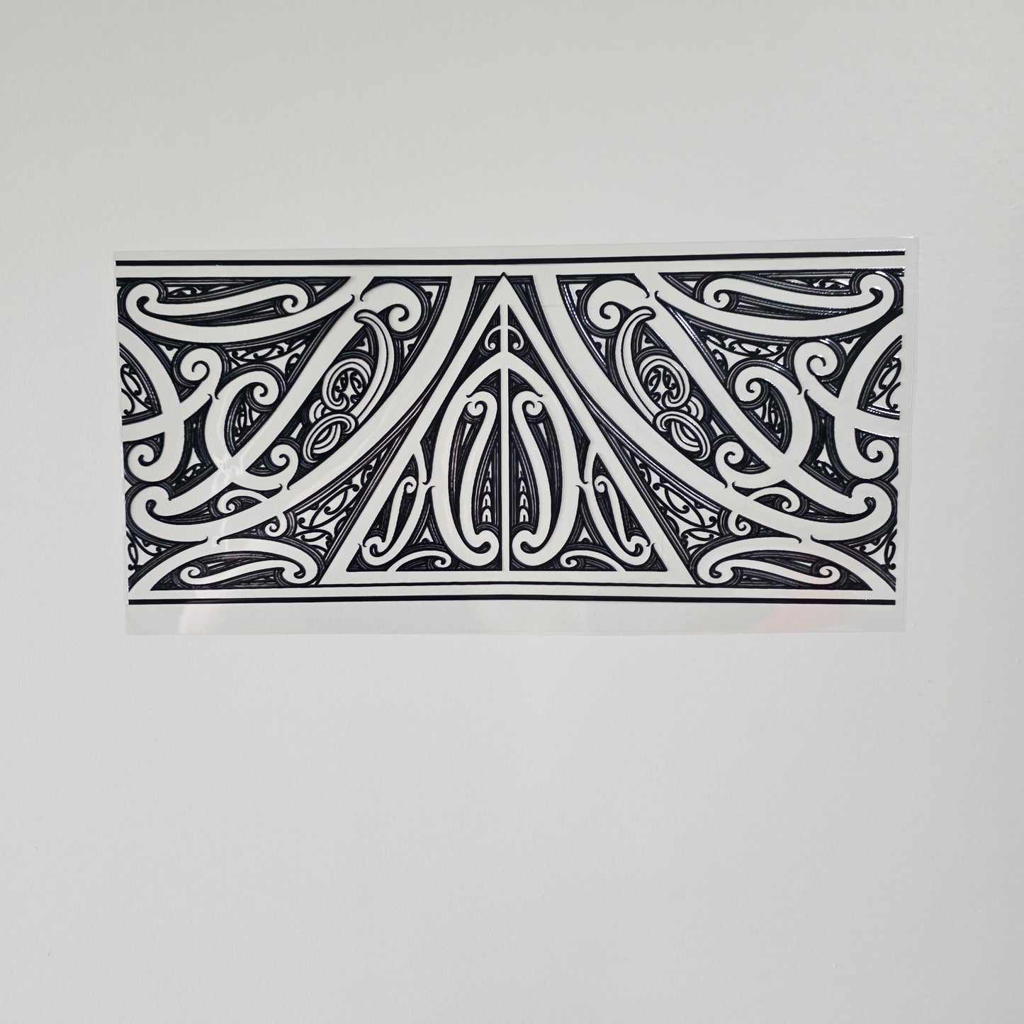 XL UV DTF DECAL MAORI DESIGN 38CMX17CM for touch lamps #14