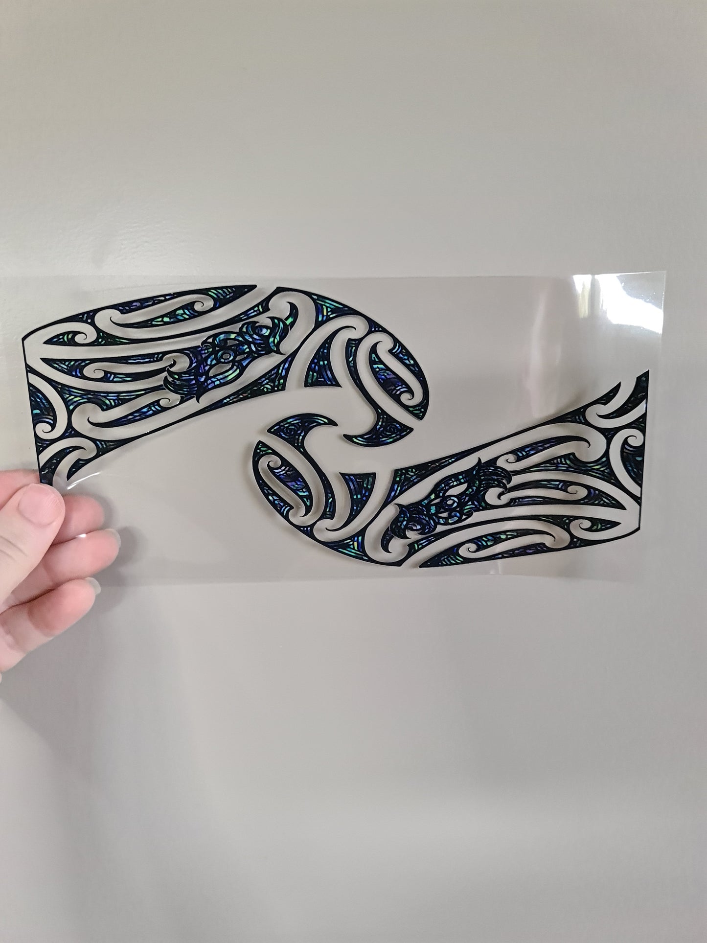 UV dtf Maori design 23cmx11cm 16oz wrap #271 paua