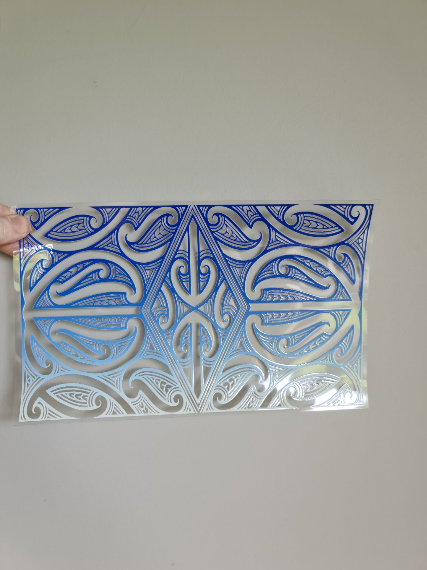 XL UV DTF DECAL MAORI DESIGN 28CMX17CM for touch lamps #42