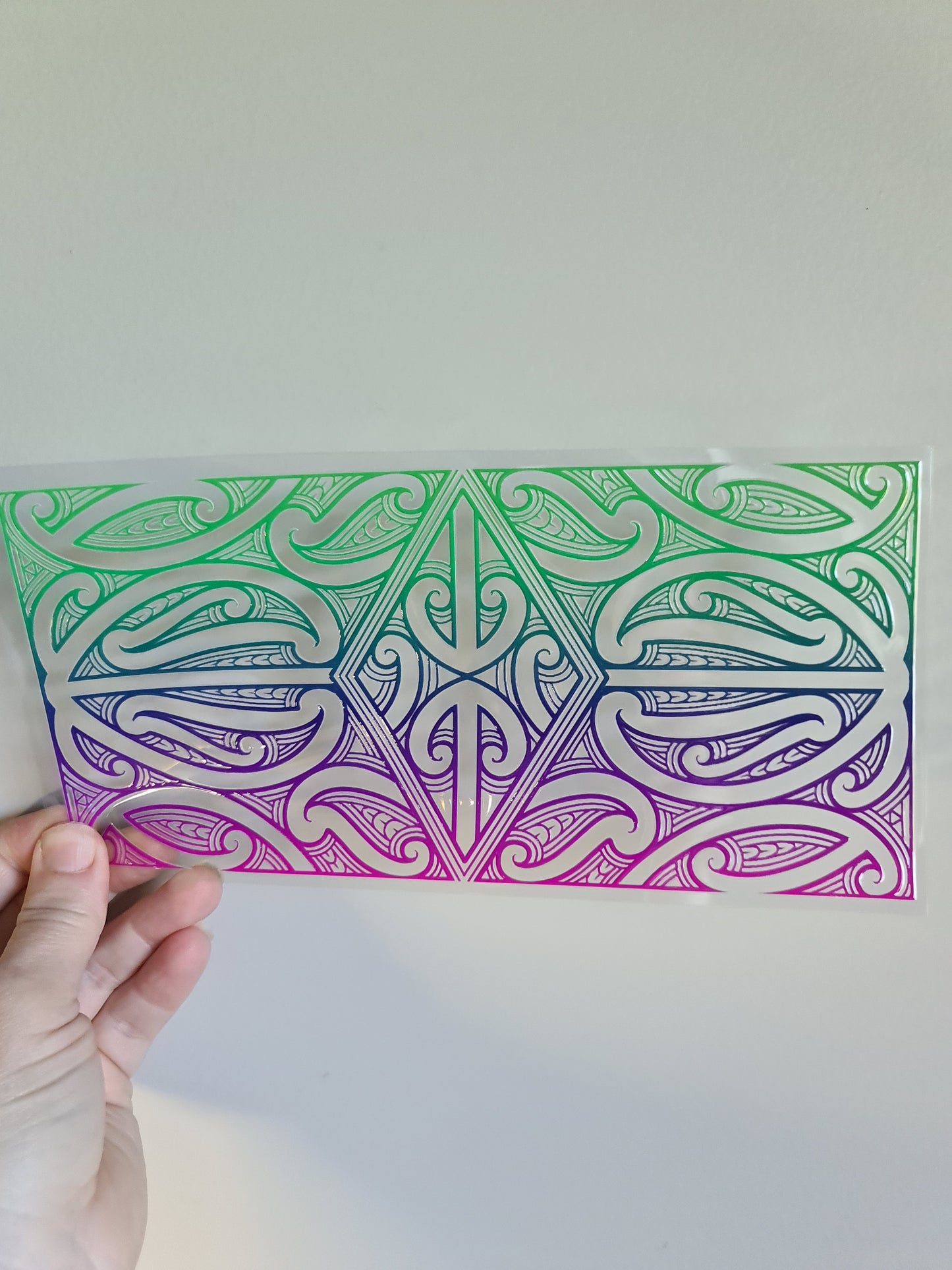 UV dtf Maori design 23cmx11cm 16oz wrap #1114